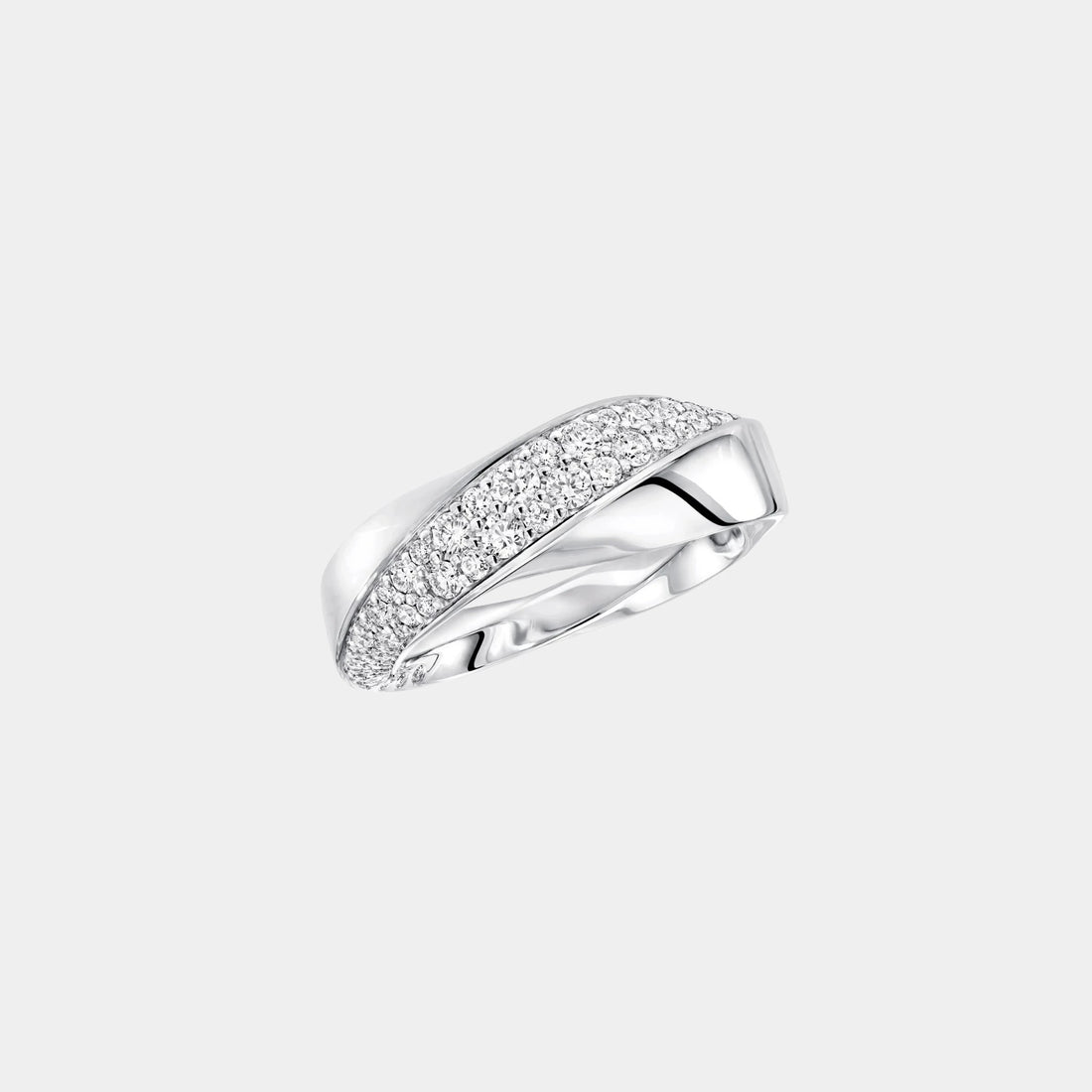 Graff Spiral Diamond Ring White Gold, Top