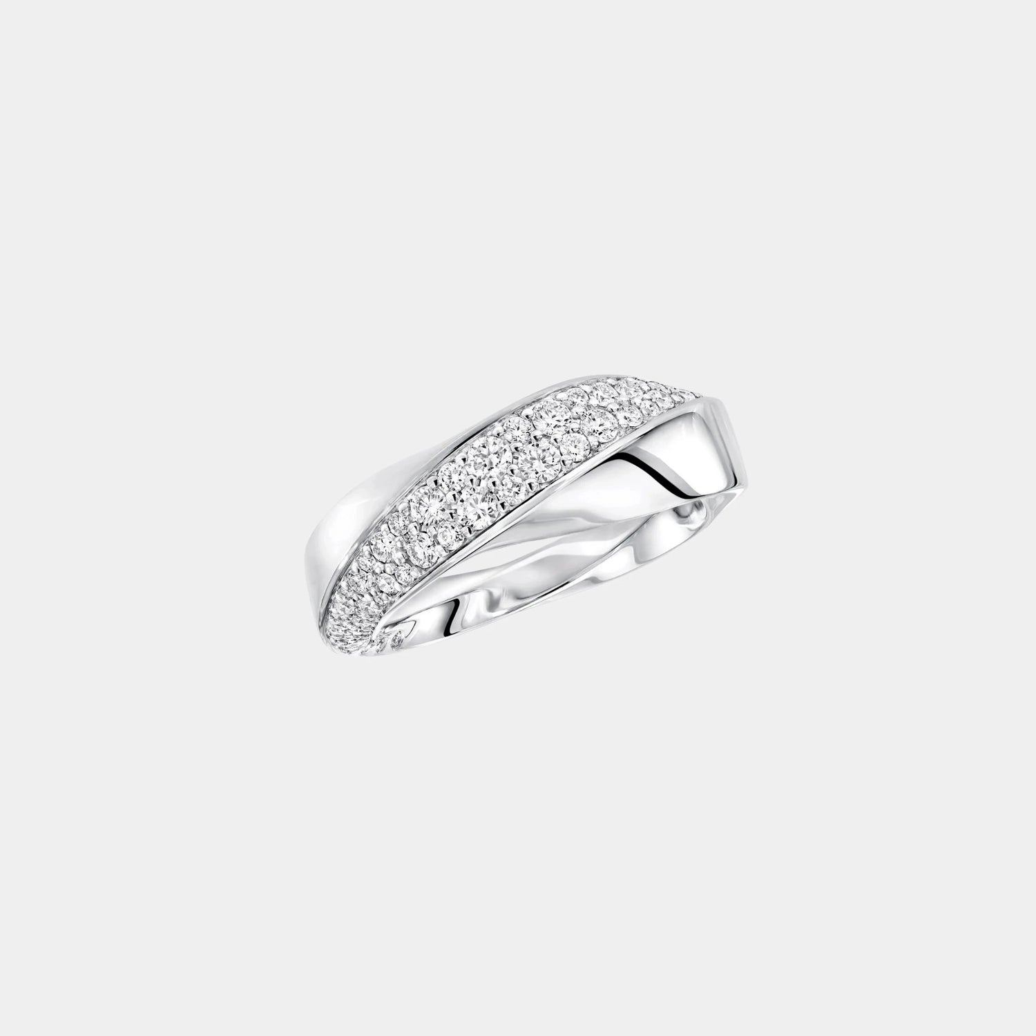 Graff Spiral Diamond Ring White Gold, Top