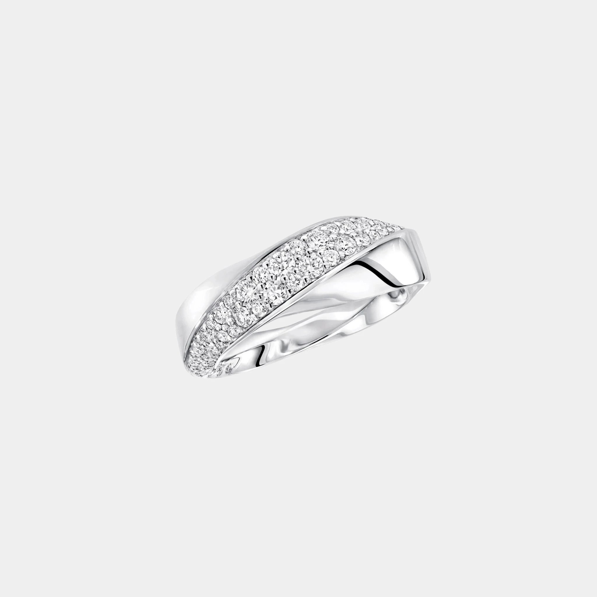 Graff Spiral Diamond Ring White Gold, Top