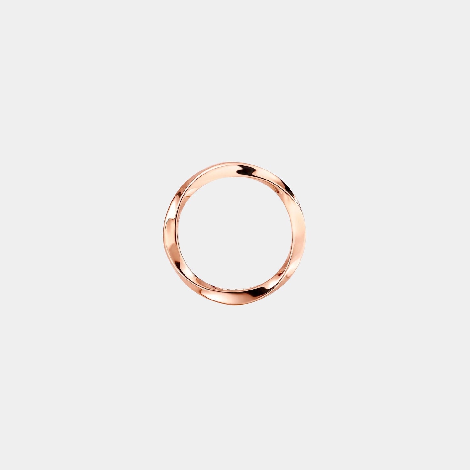 Graff Spiral Rose Gold Band 2.2MM, Front