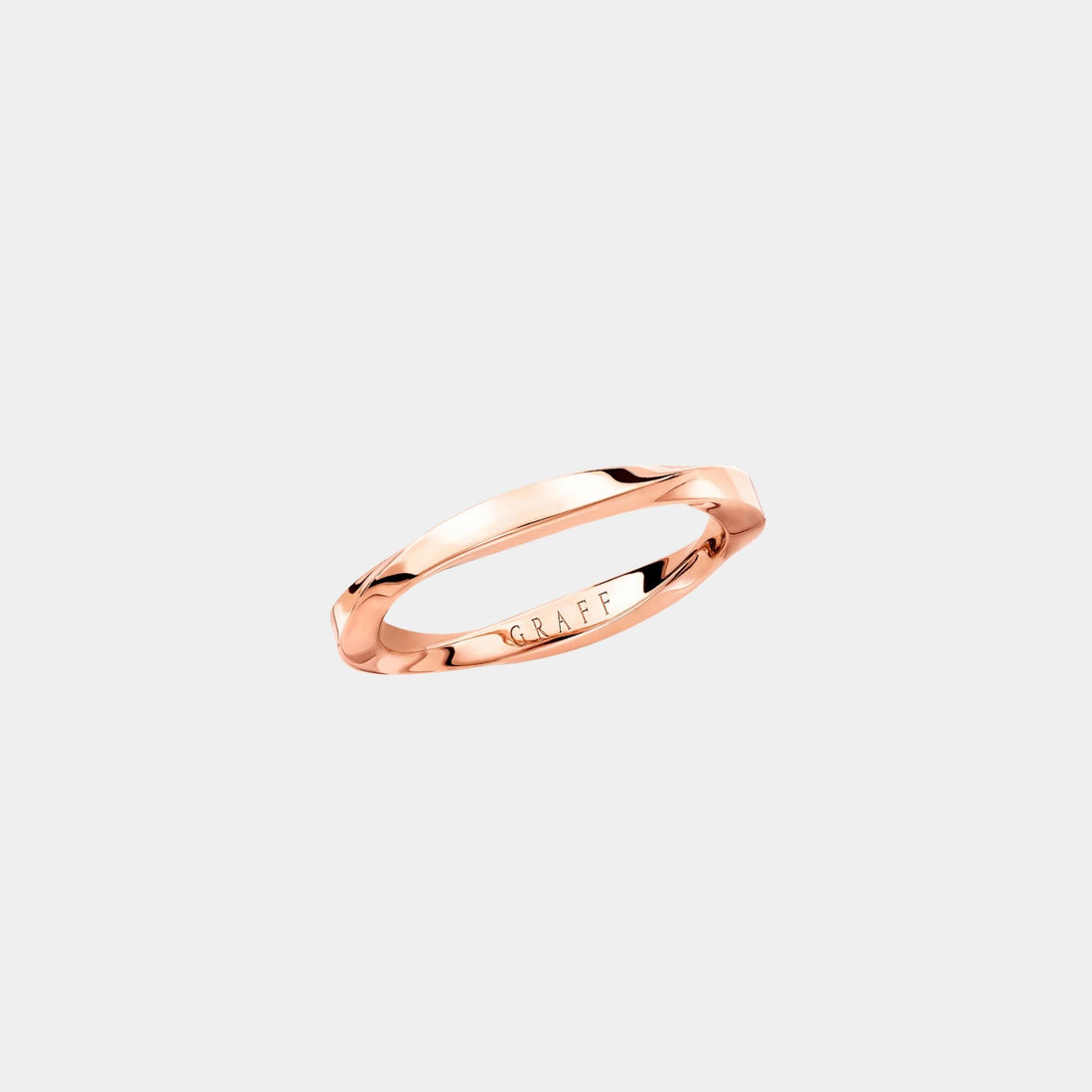 Graff Spiral Rose Gold Band 2.2MM, Top