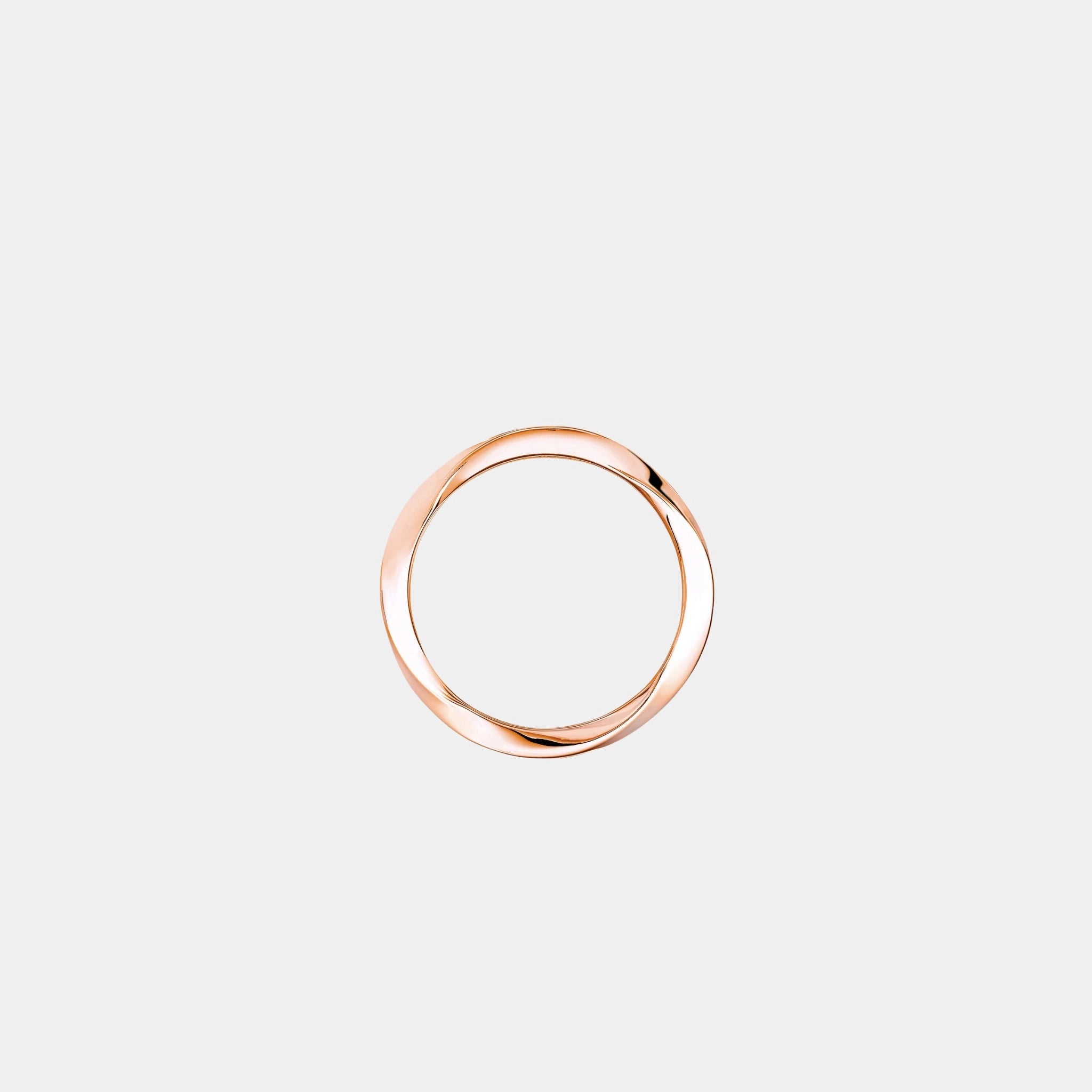 Graff Spiral Rose Gold Band 3.5MM, Front