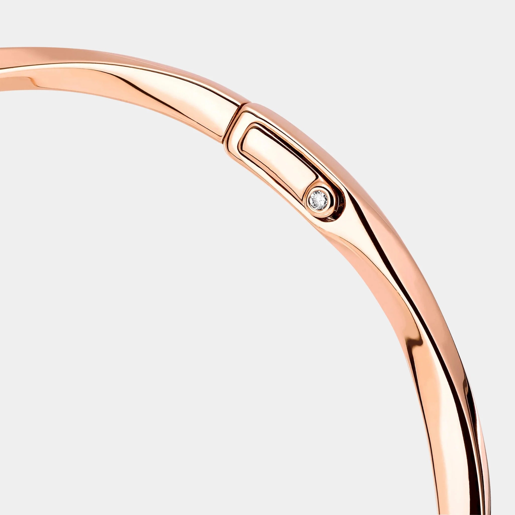 Graff Spiral Rose Gold Bangle, Close