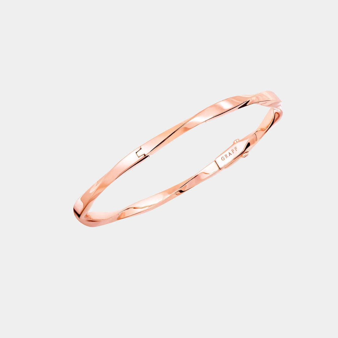 Graff Spiral Rose Gold Bangle, Top