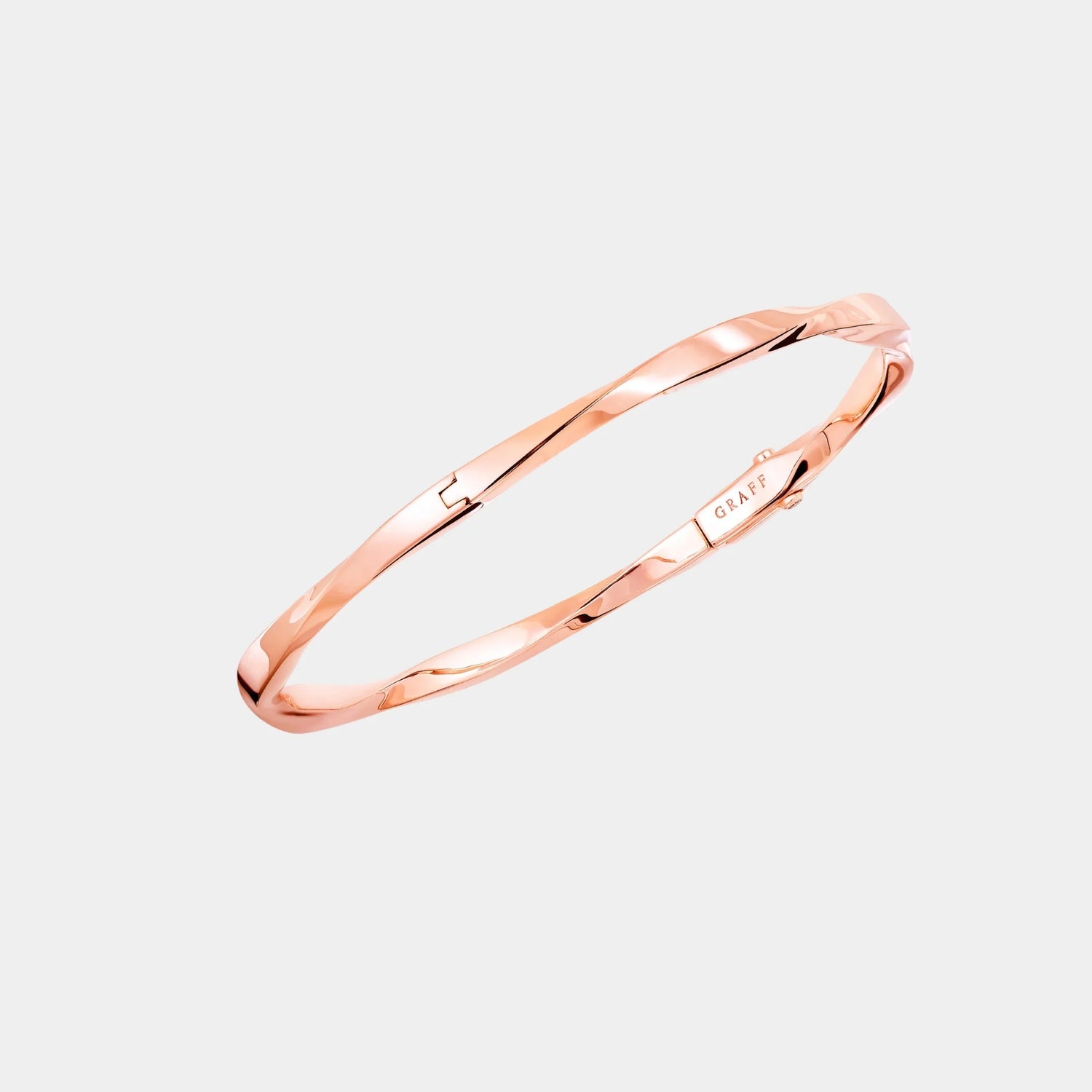 Graff Spiral Rose Gold Bangle, Top