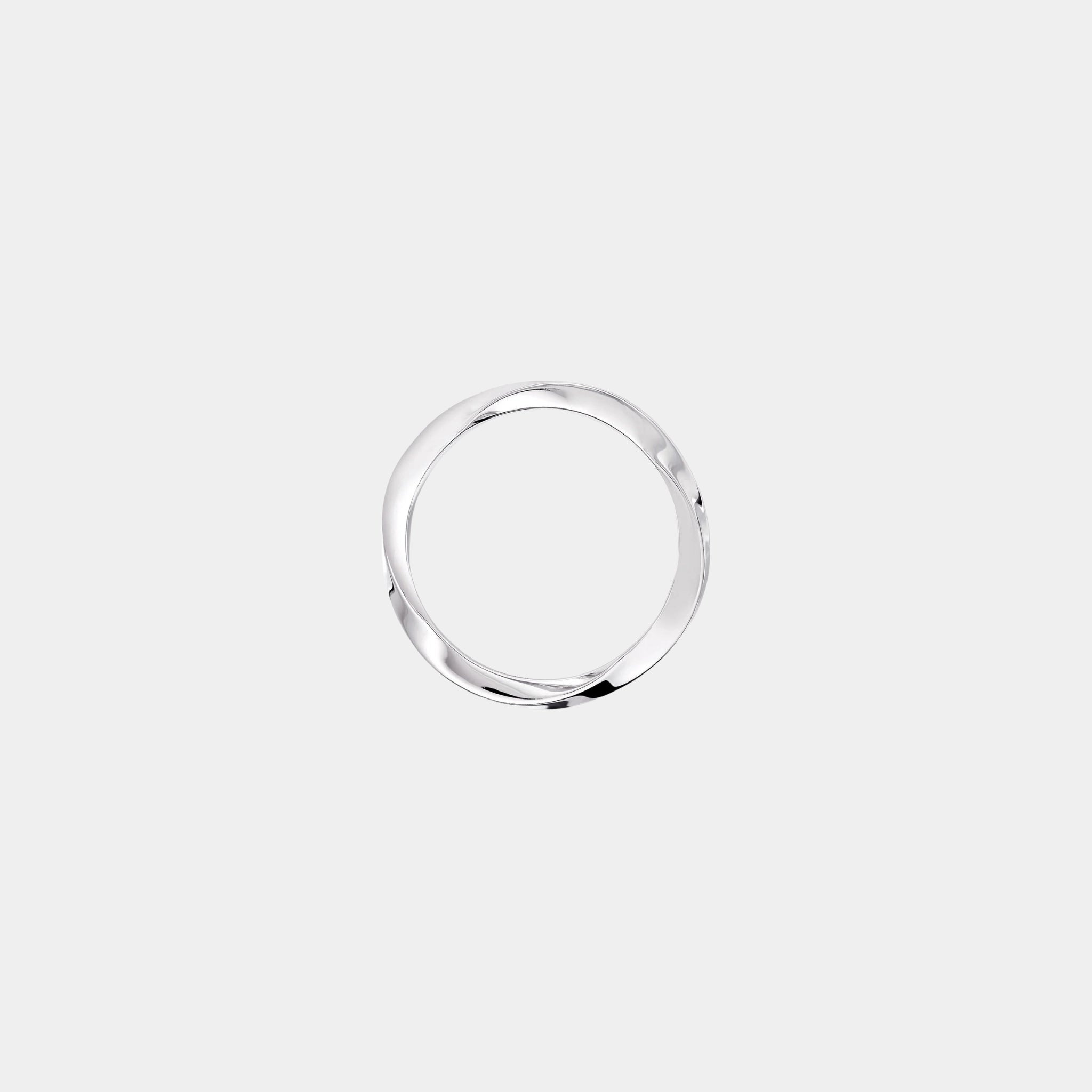 Graff Spiral White Gold Band, Side
