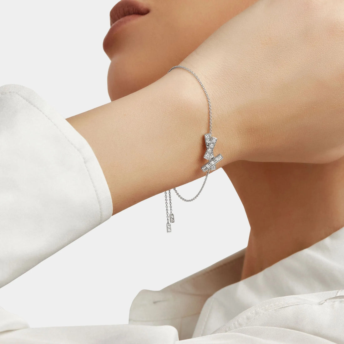 سوار Graff Threads Diamond Mini، ذهب أبيض، موديل
