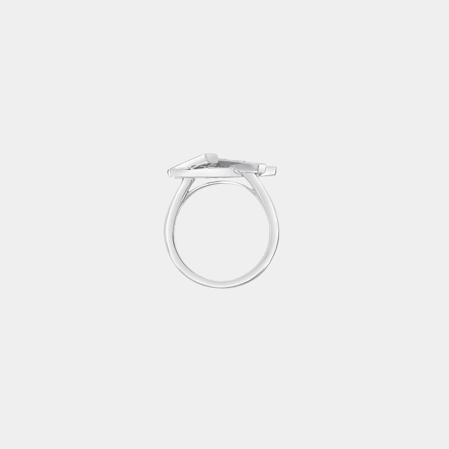 Graff Threads Diamond Mini Ring, White Gold, Side