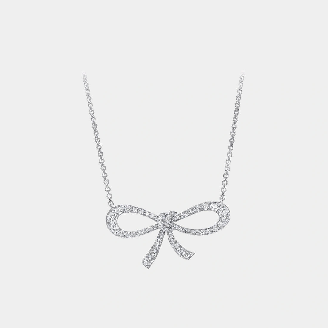 Graff Tildas Bow Mini Diamond Pendant, Front