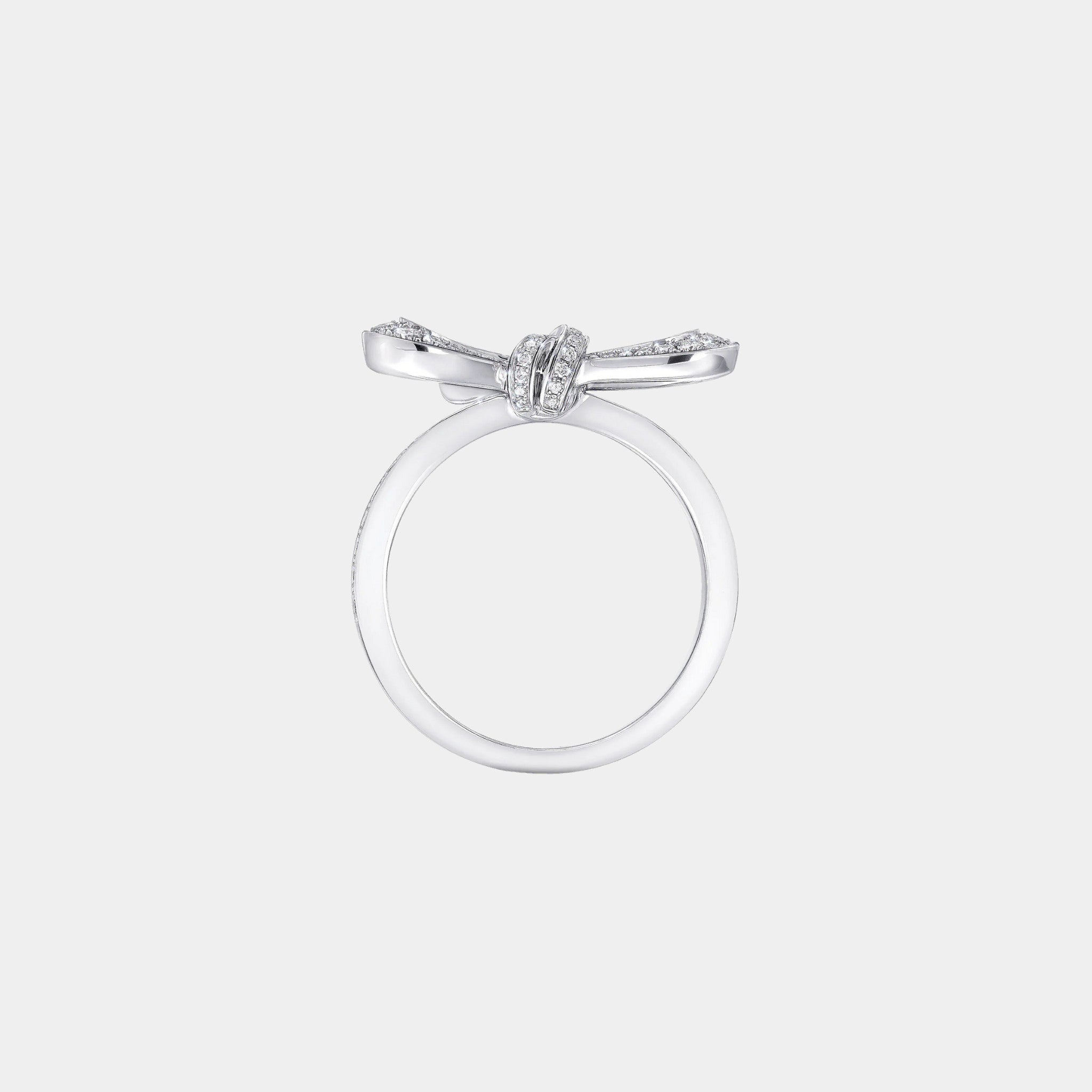 Graff Tildas Bow Mini Diamond Ring, Front