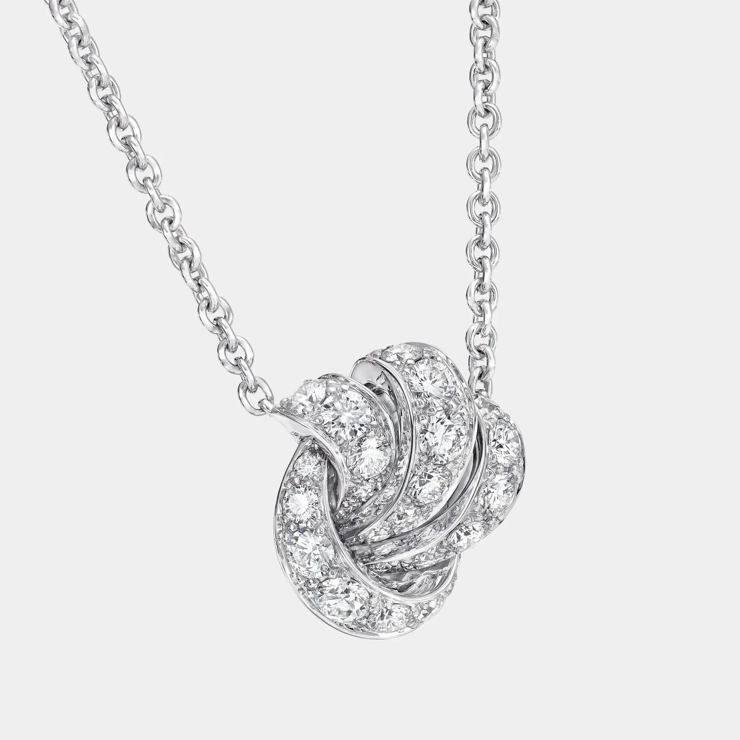 Graff Tildas Bow Pavé Diamond Pendant, Close