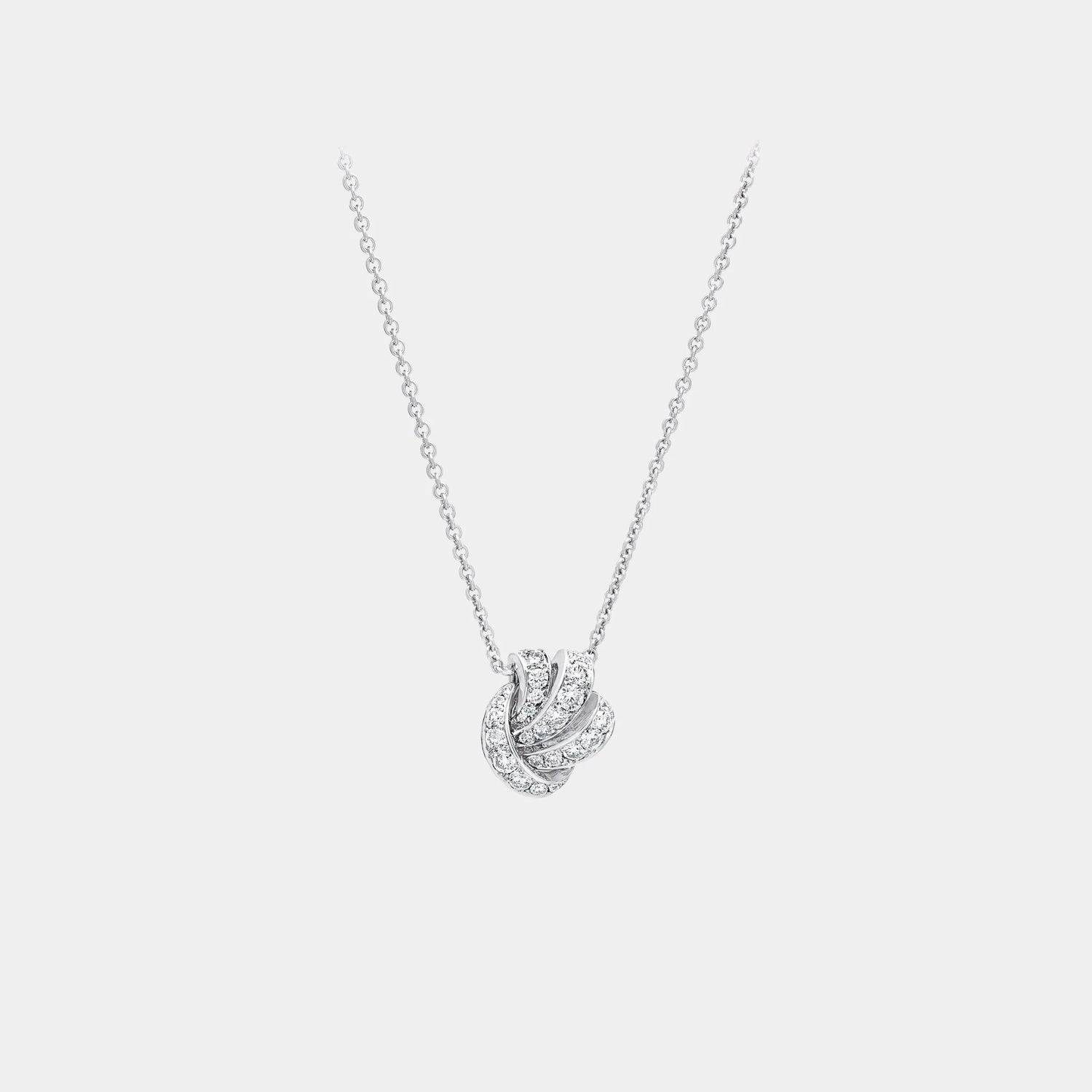 Graff Tildas Bow Pavé Diamond Pendant, Front