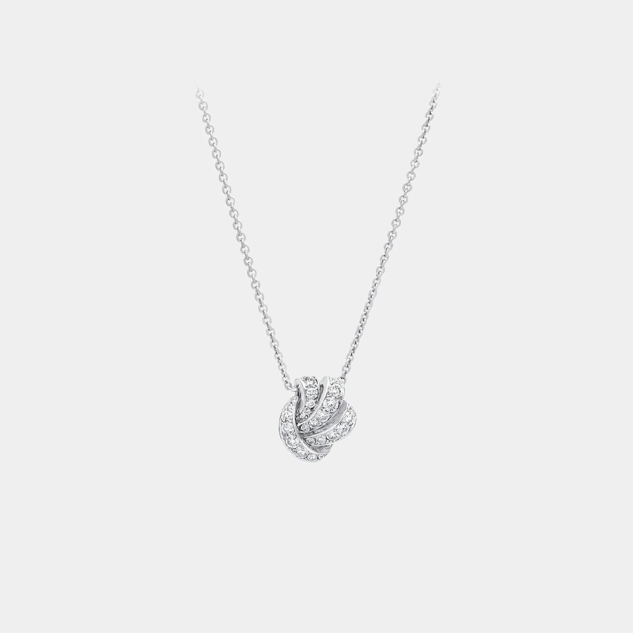 Graff Tildas Bow Pavé Diamond Pendant, Front