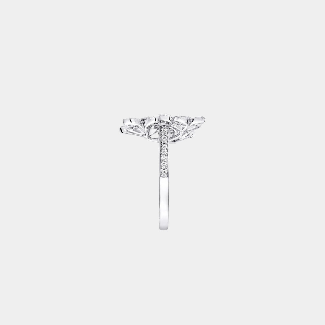 Graff Wild Flower Diamond Cluster Ring, SIde