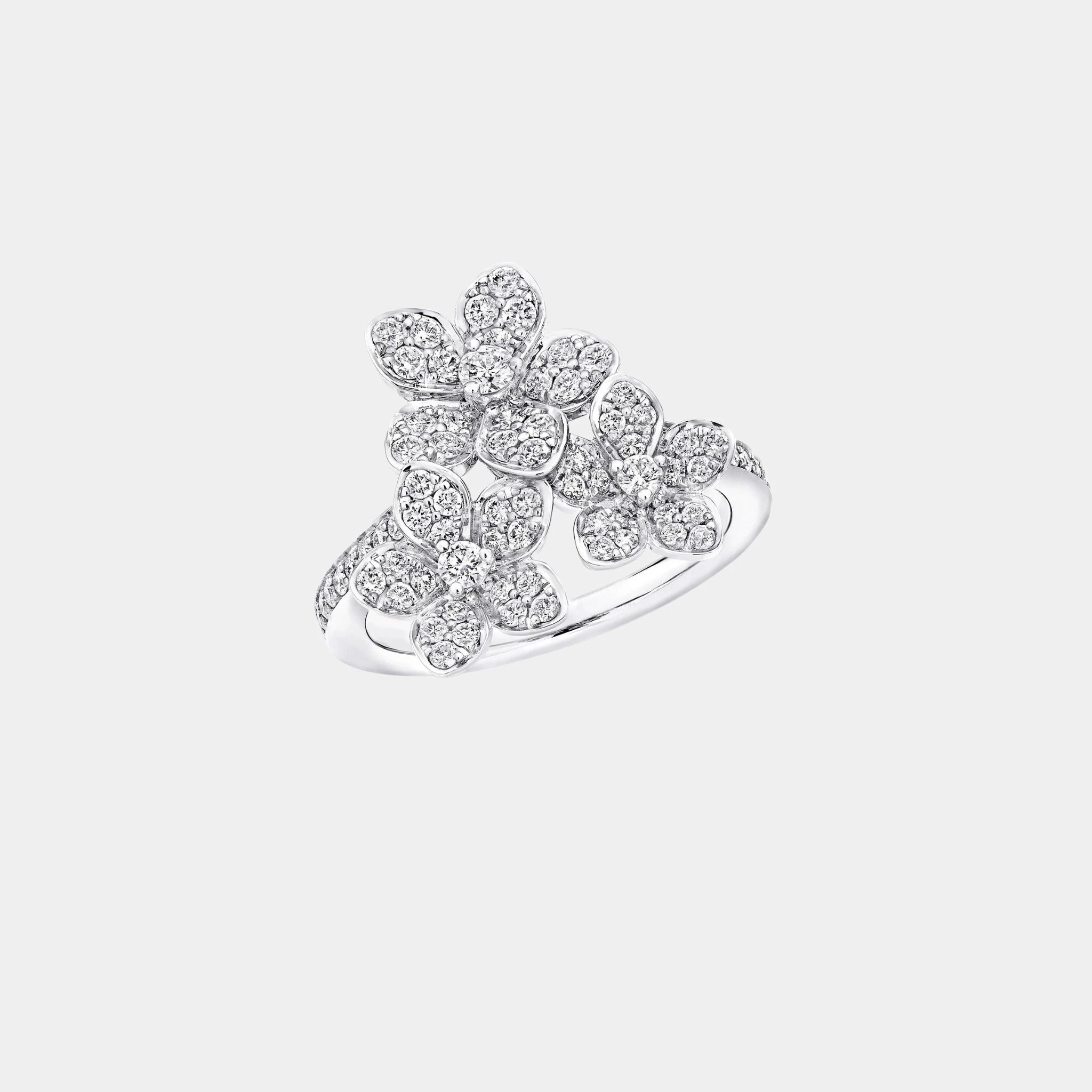 Graff Wild Flower Diamond Cluster Ring, Top