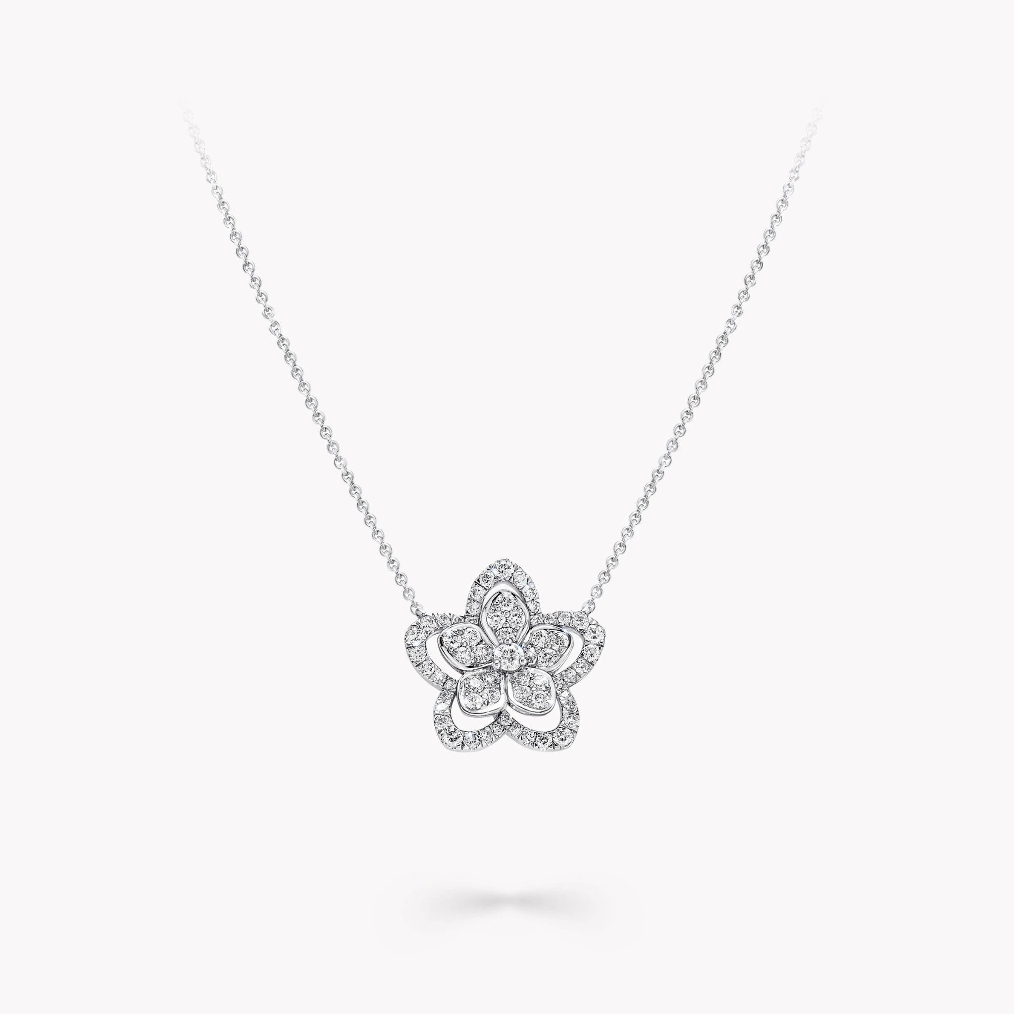 Graff Wild Flower Diamond Pendant, Front