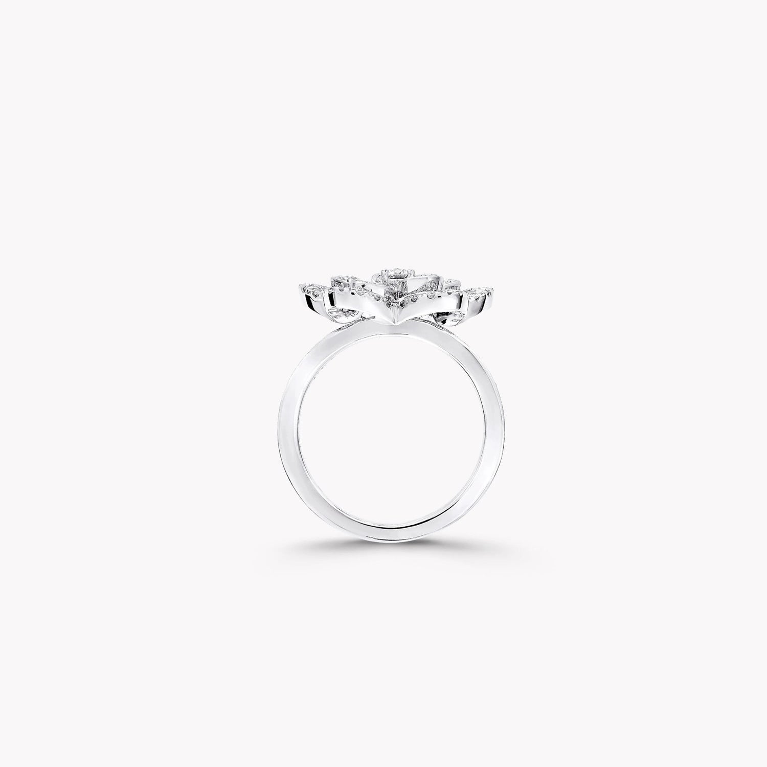 Graff Wild Flower Diamond Ring, Front