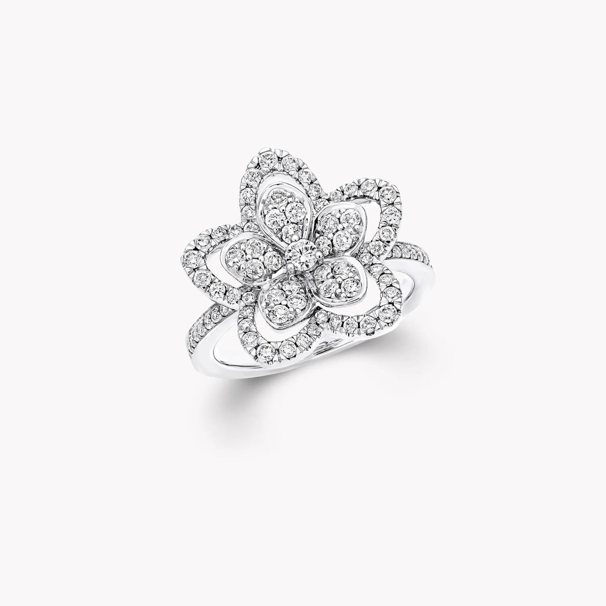 Graff Wild Flower Diamond Ring, Top