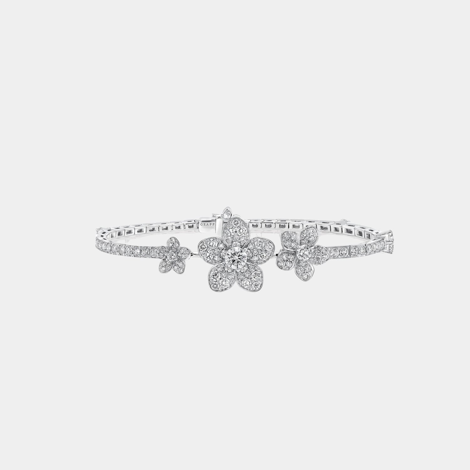Graff Wild Flower Pavé Diamond Bracelet, Front