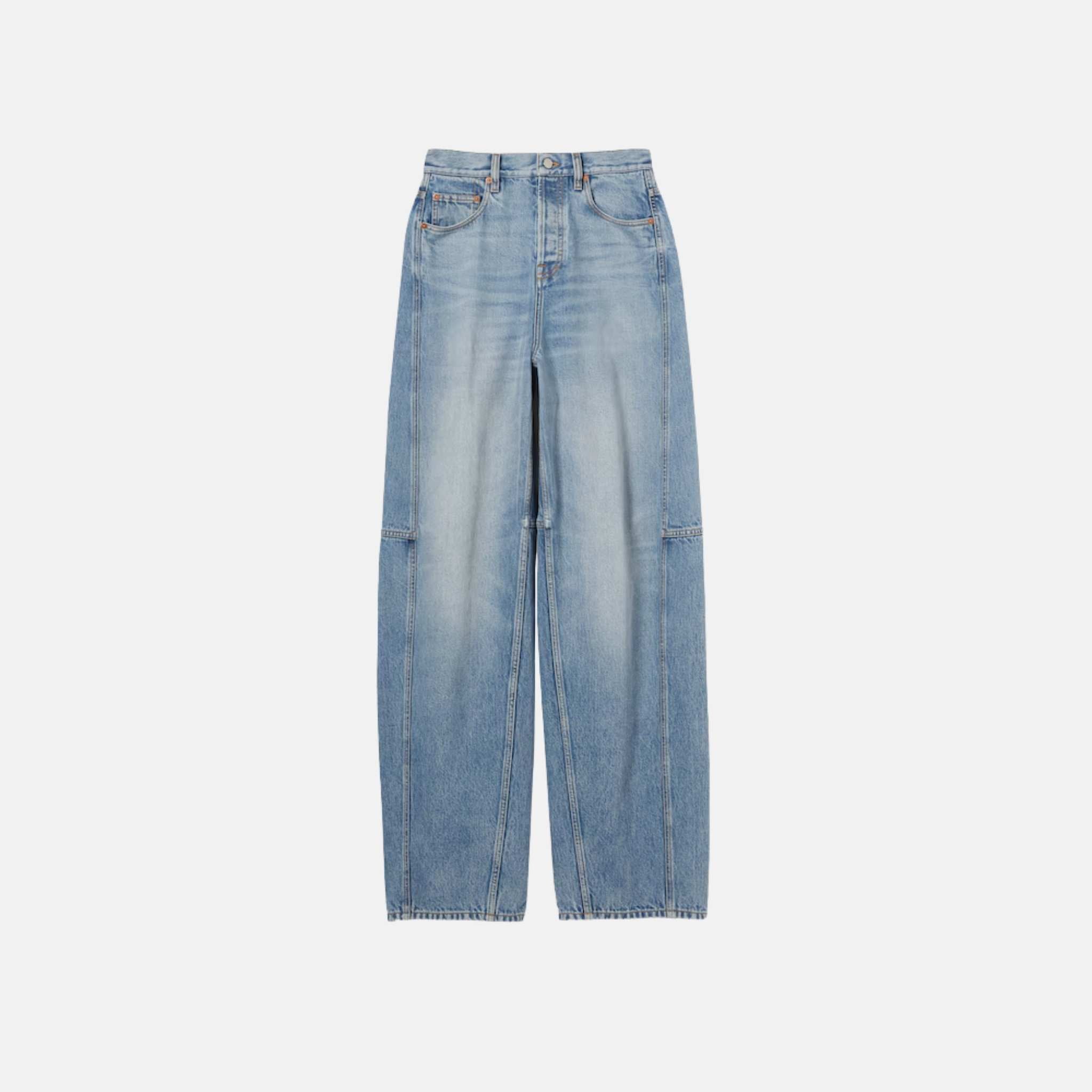 Gucci Balloon Denim Pant, Blue, Front
