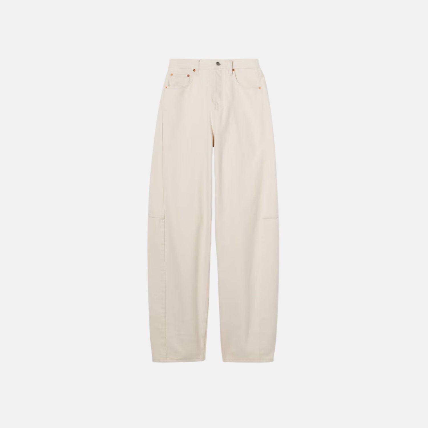 Gucci Balloon Denim Pant, Ecru, Front
