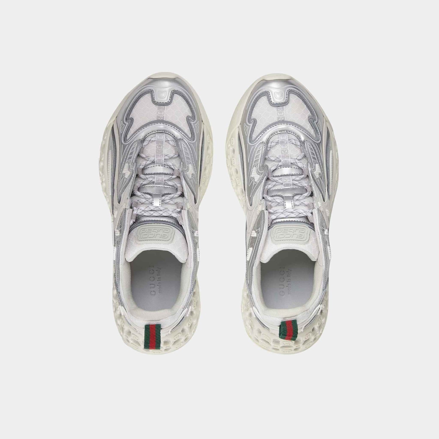 Gucci Cub3d Demetra Sneaker, White, Top