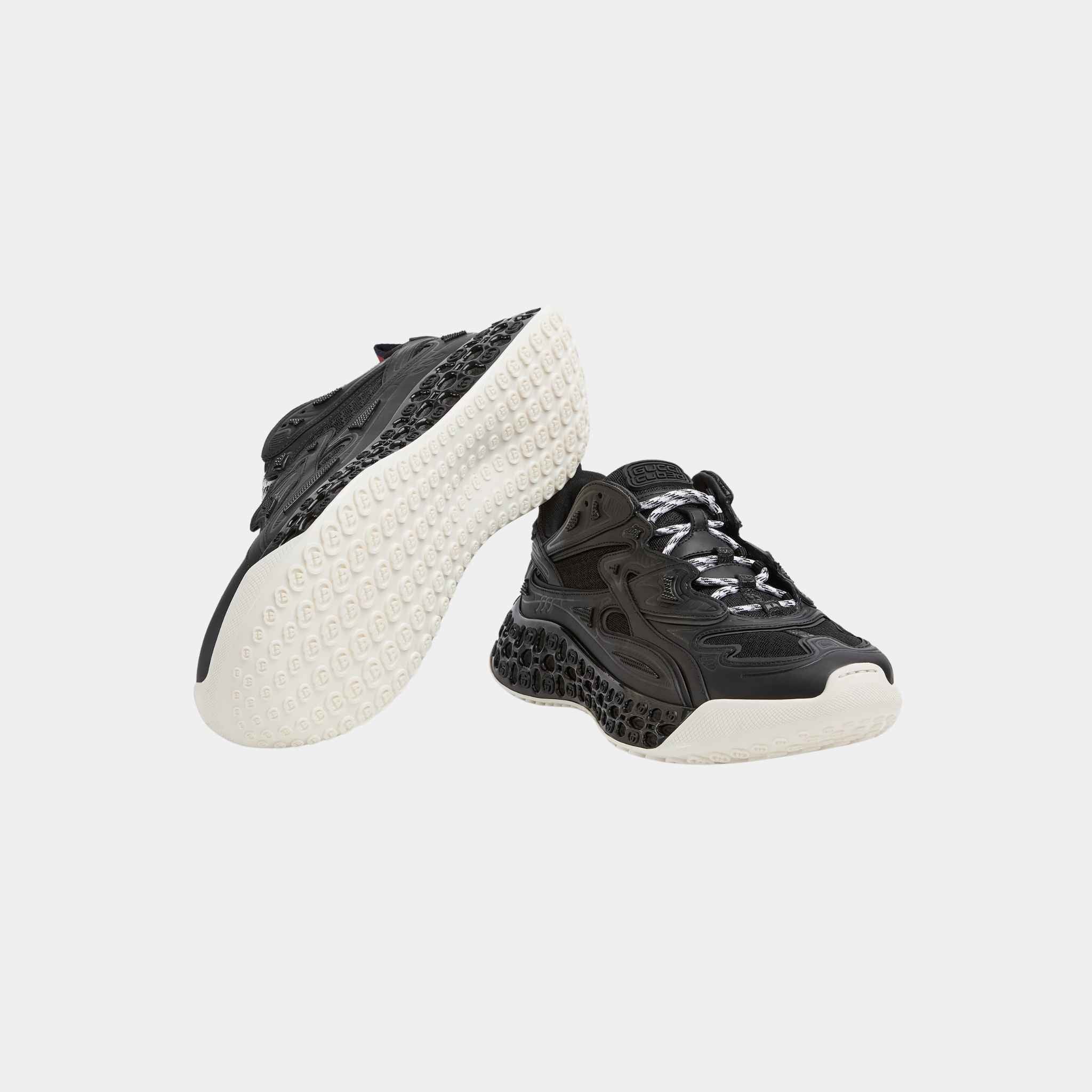 Gucci Cub3D Demetra Trainer With Bi-Material Sole, Black, Sole