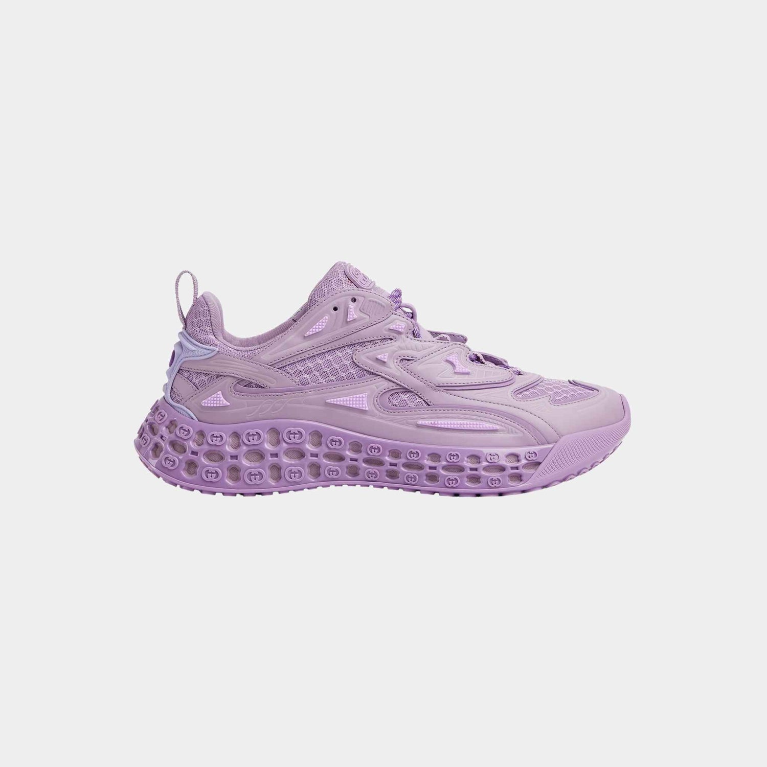 Gucci Cub3D Trainer Demetra With Bi-Material Sole, Purple, Side
