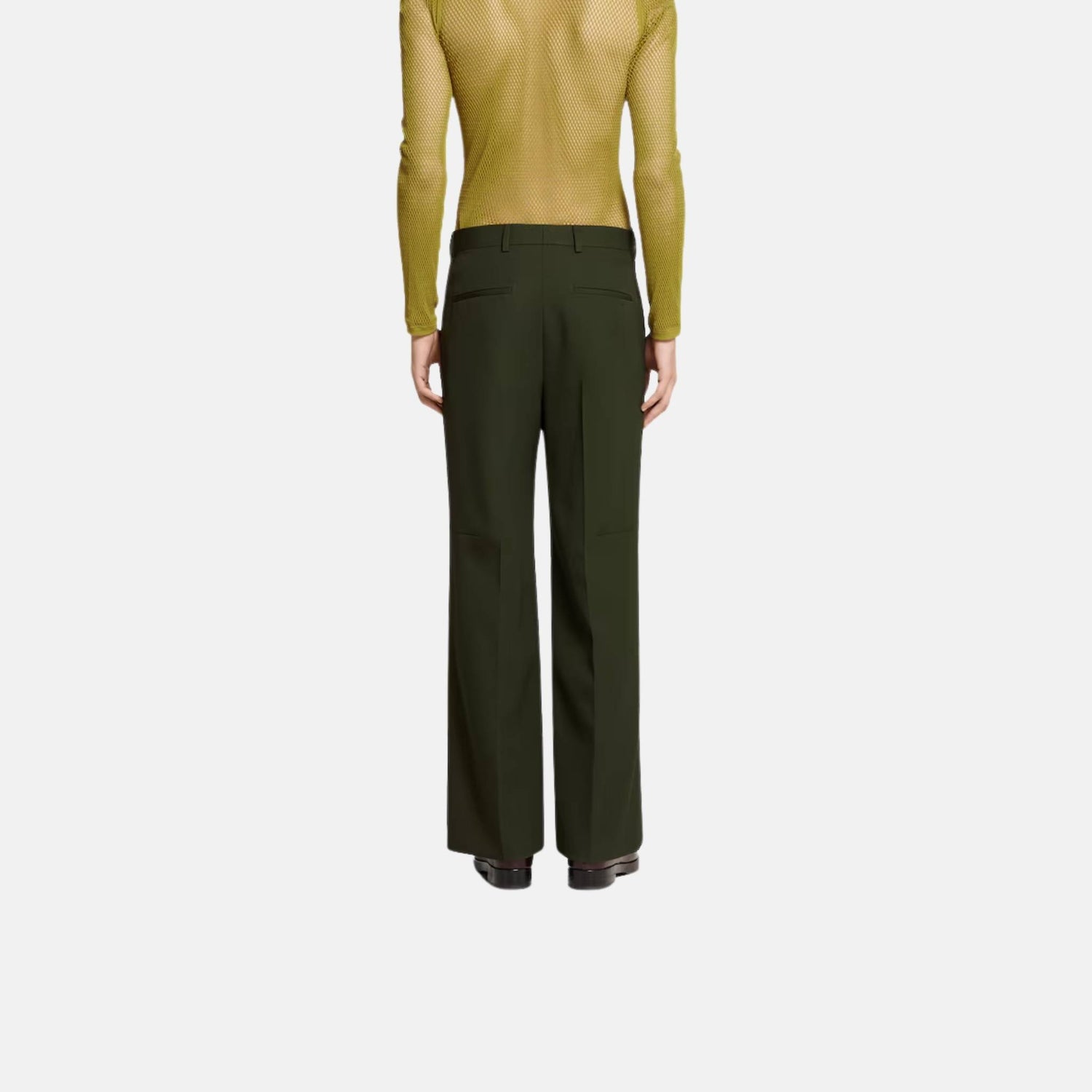 Gucci Embossed Light Wool Pant, Back