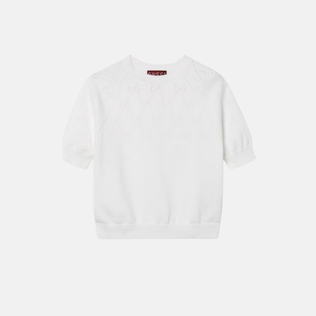 Gucci GG Cotton Crewneck Top, Front