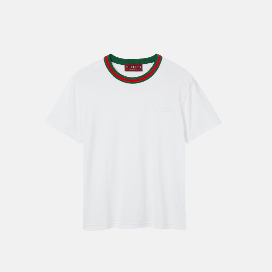 Gucci Jersey T-Shirt With Web, Front