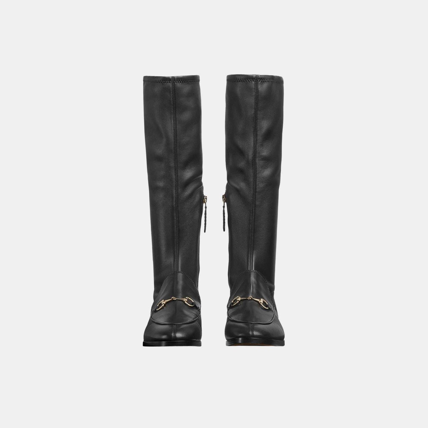 Gucci Jordaan Boot Stretch Leather, Black, Front