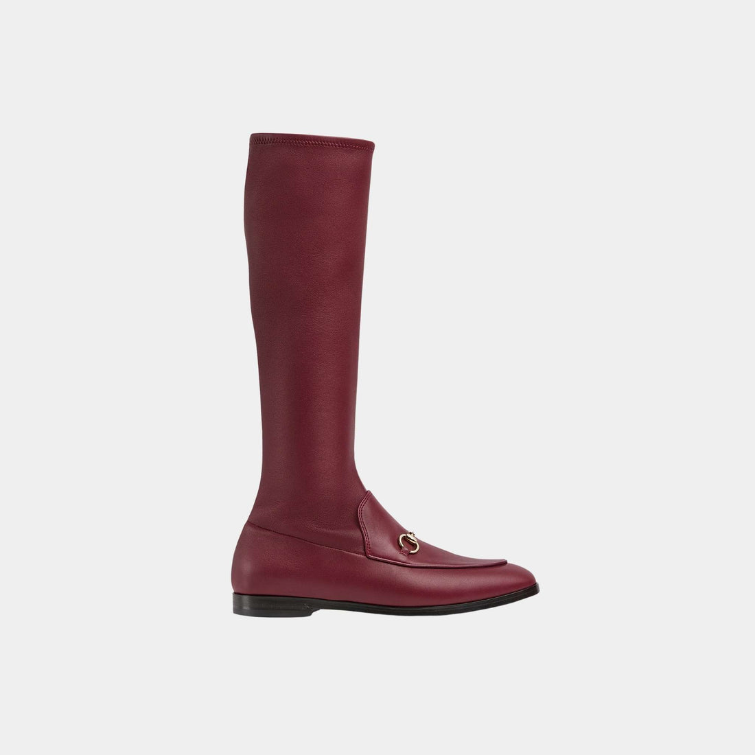 Gucci Jordaan Boot Stretch Leather, Rosso Ancora Red, Side