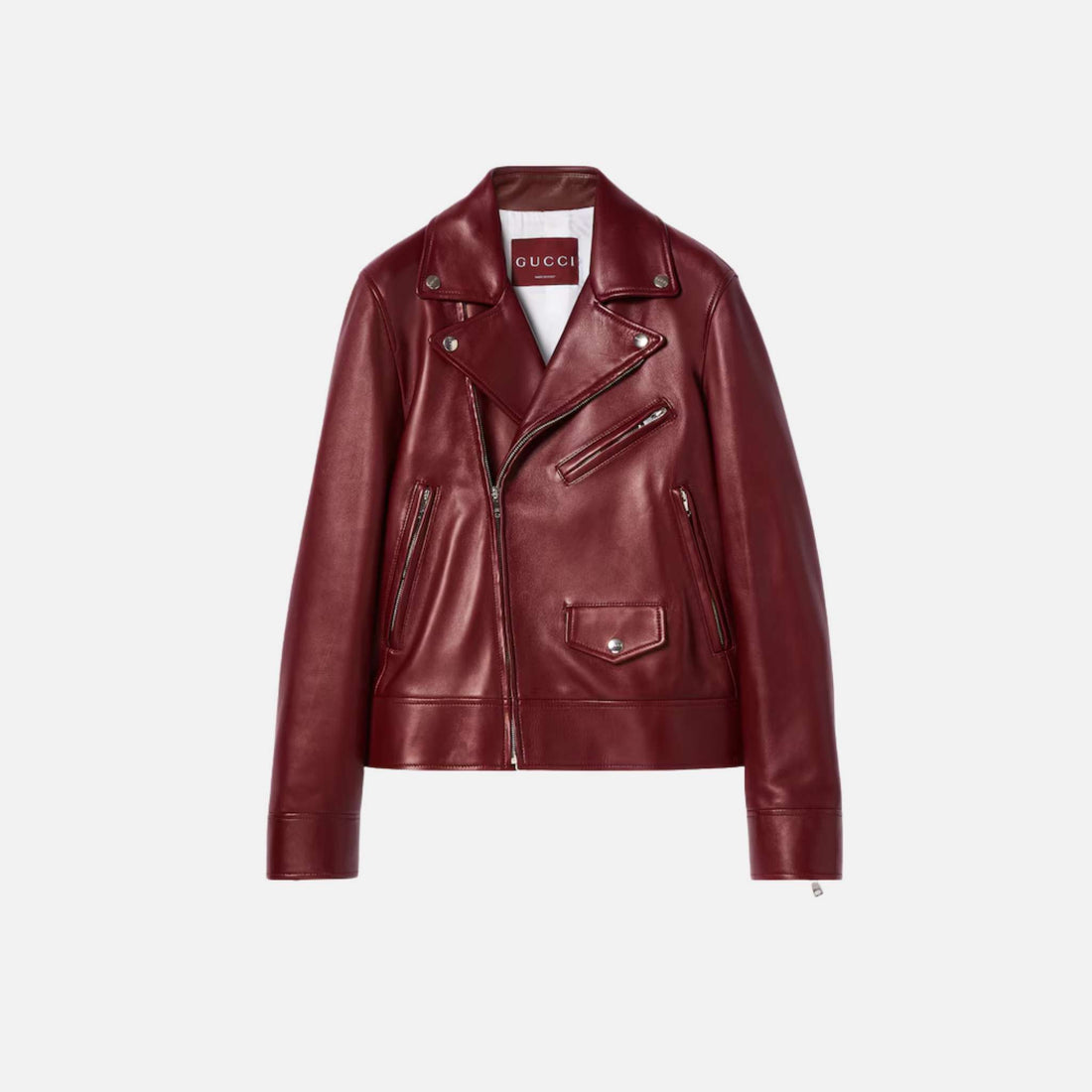 Gucci Leather Biker Jacket, Front