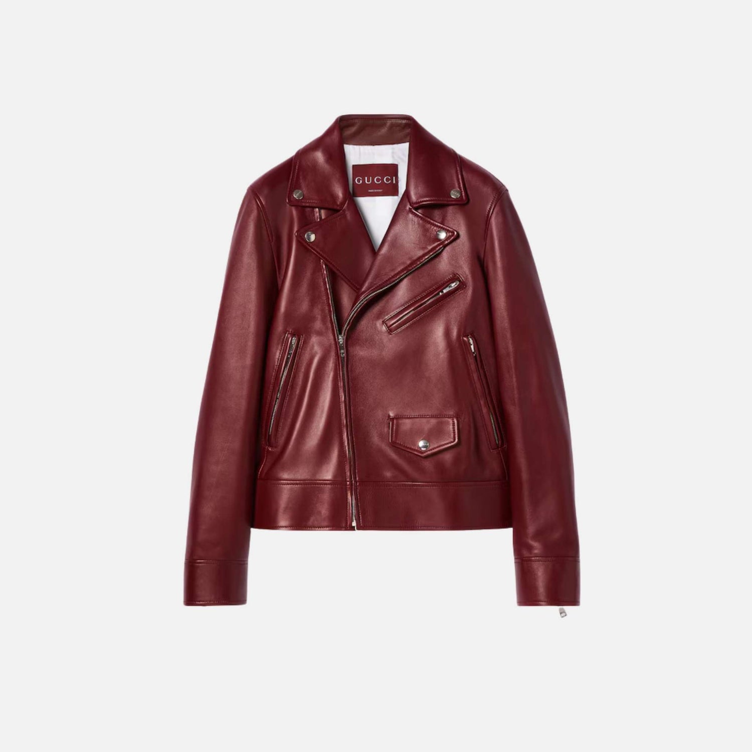 Gucci Leather Biker Jacket, Front