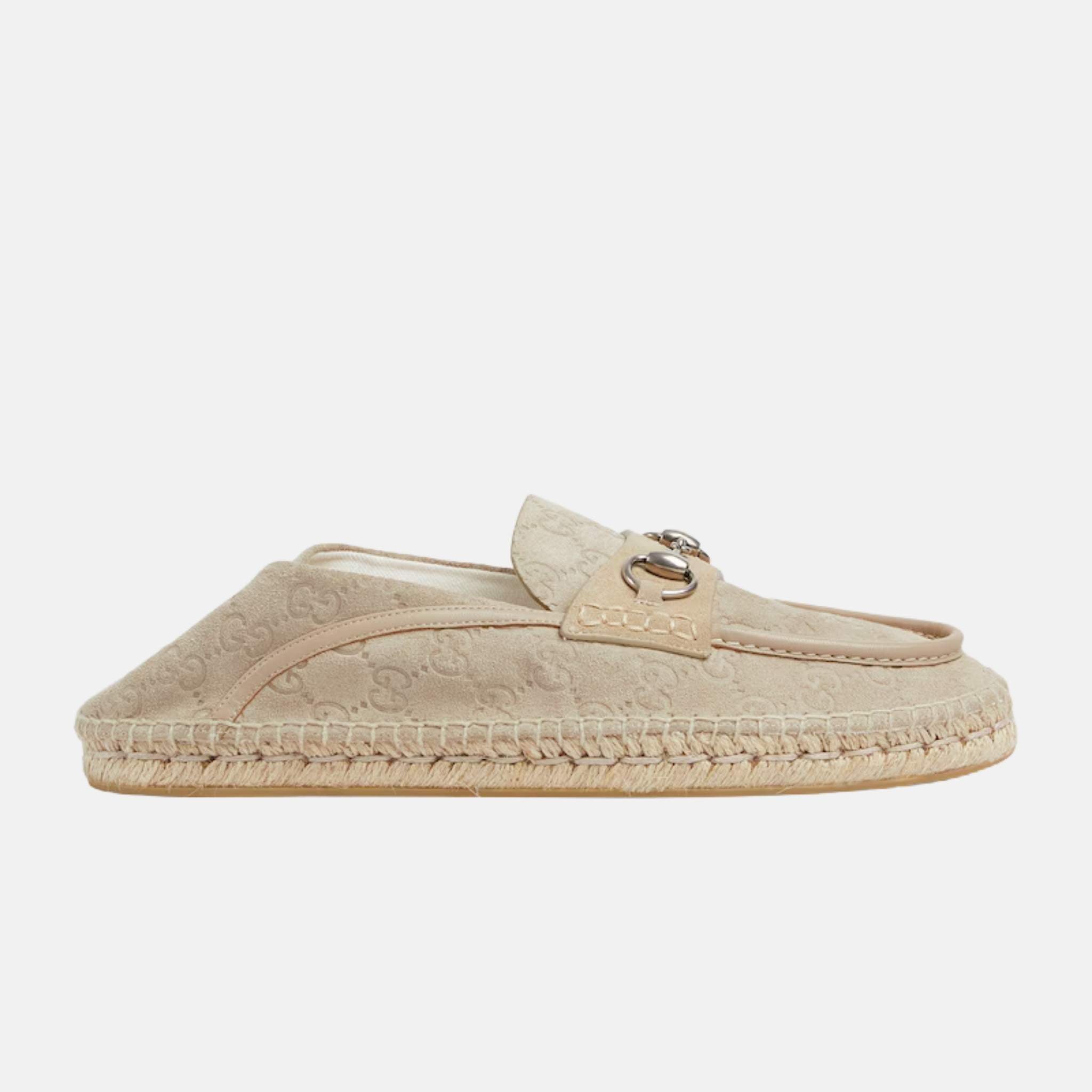Gucci Mens Espadrille With Horsebit In Suede, SIde