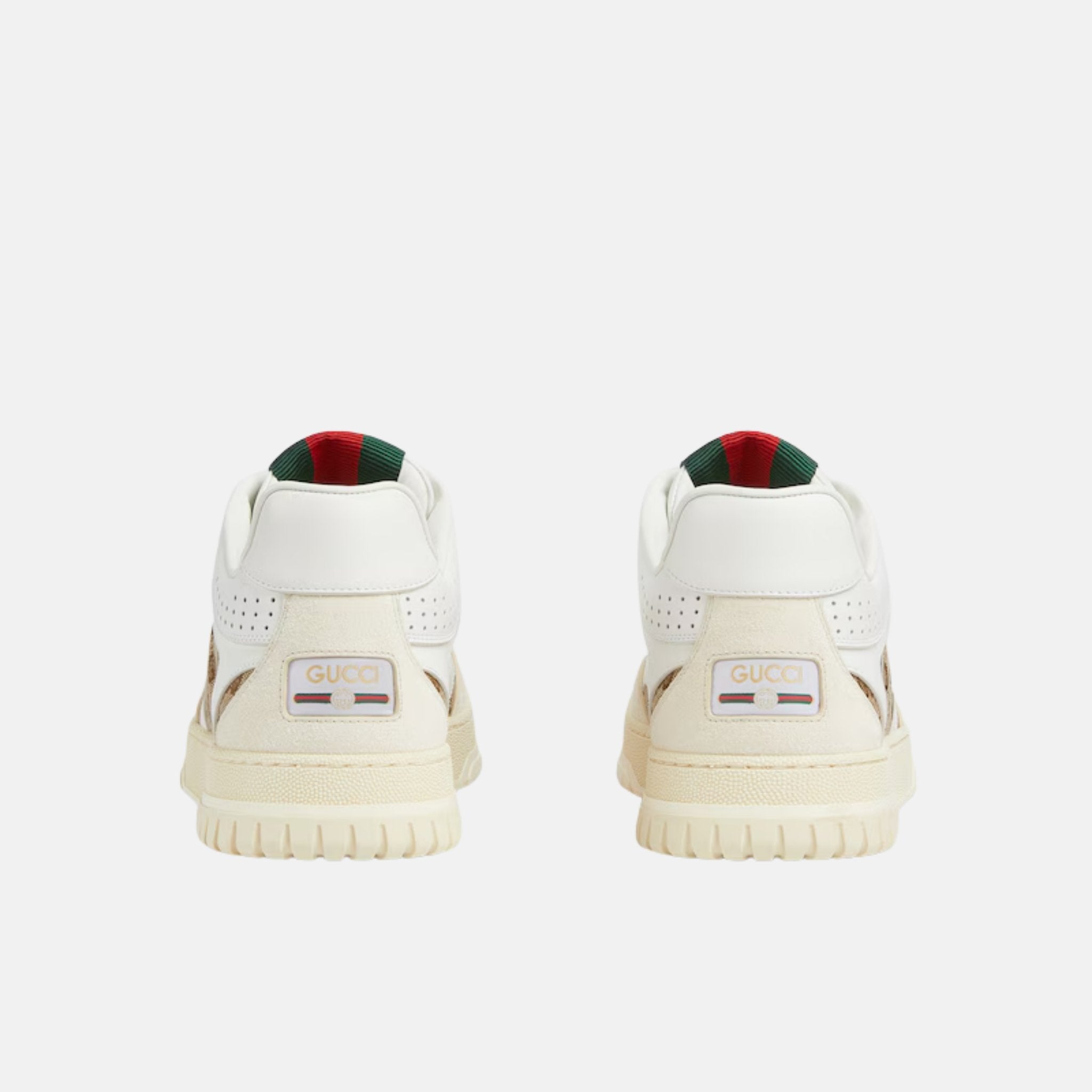 Gucci Mens Re Web Trainer In GG Canvas, Orginal, Back