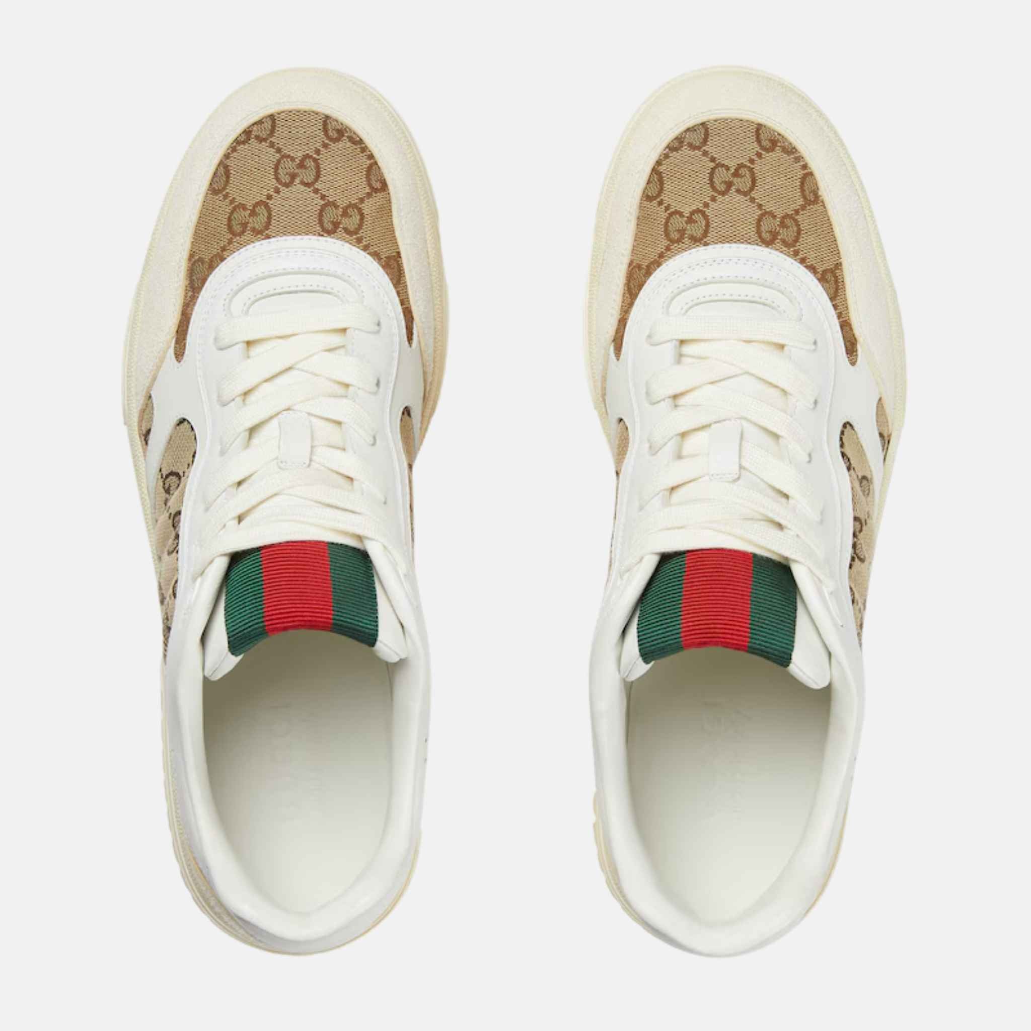 Gucci Mens Re Web Trainer In GG Canvas, Orginal, Top