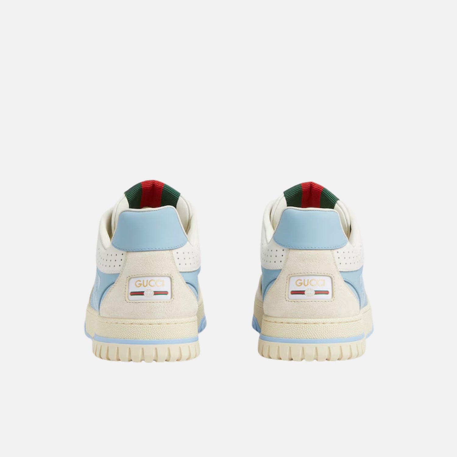 Gucci Mens Re Web Trainer From The Spring Summer 2025 Collection, Blue, Back