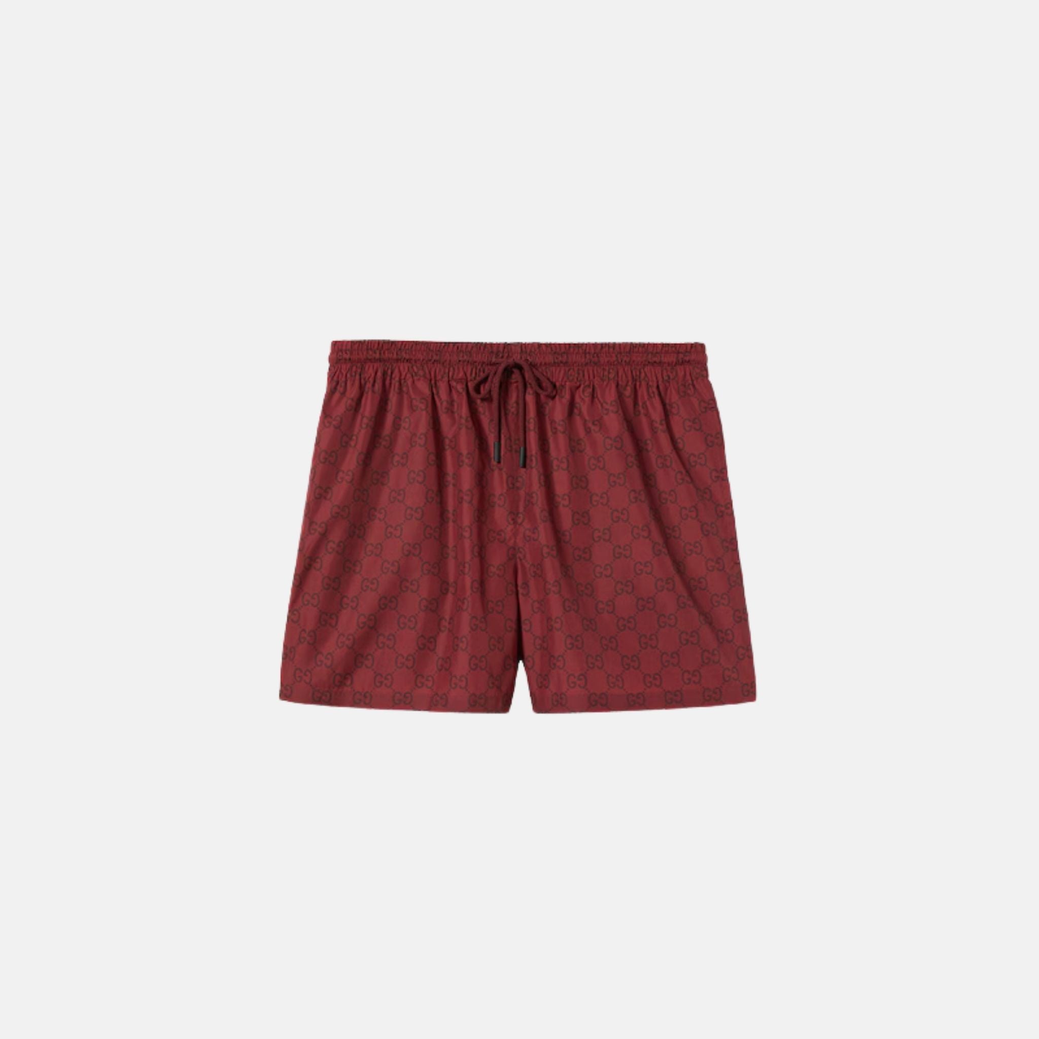 Gucci Nylon Swim Short With GG Print, Front