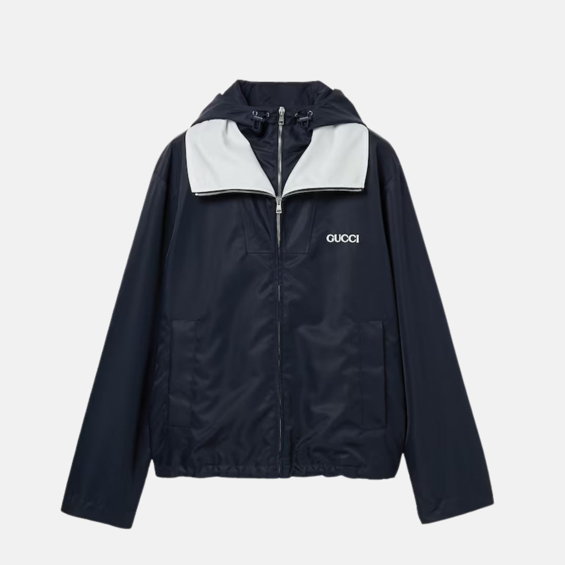 Gucci Nylon Twill Jacket With Patch, Front