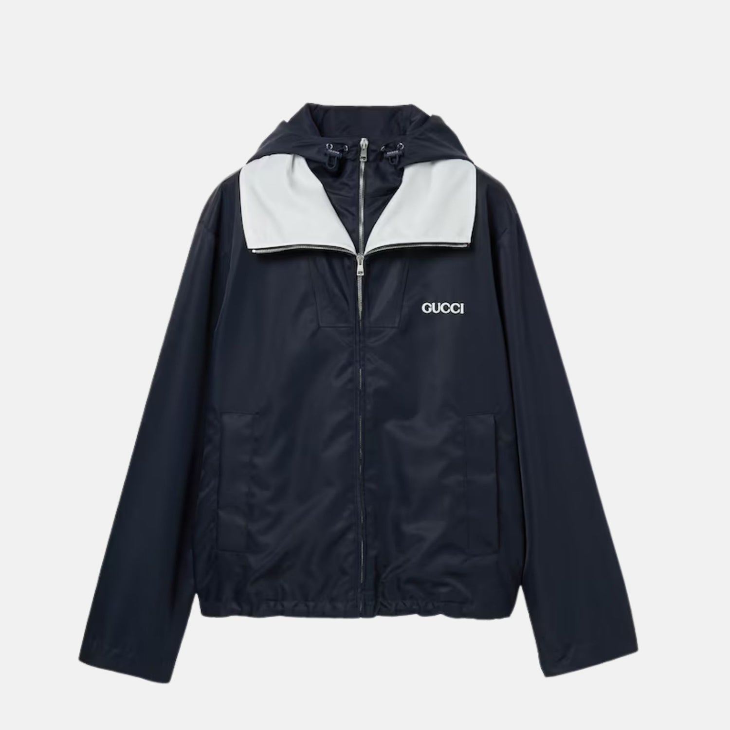 Gucci Nylon Twill Jacket With Patch, Front