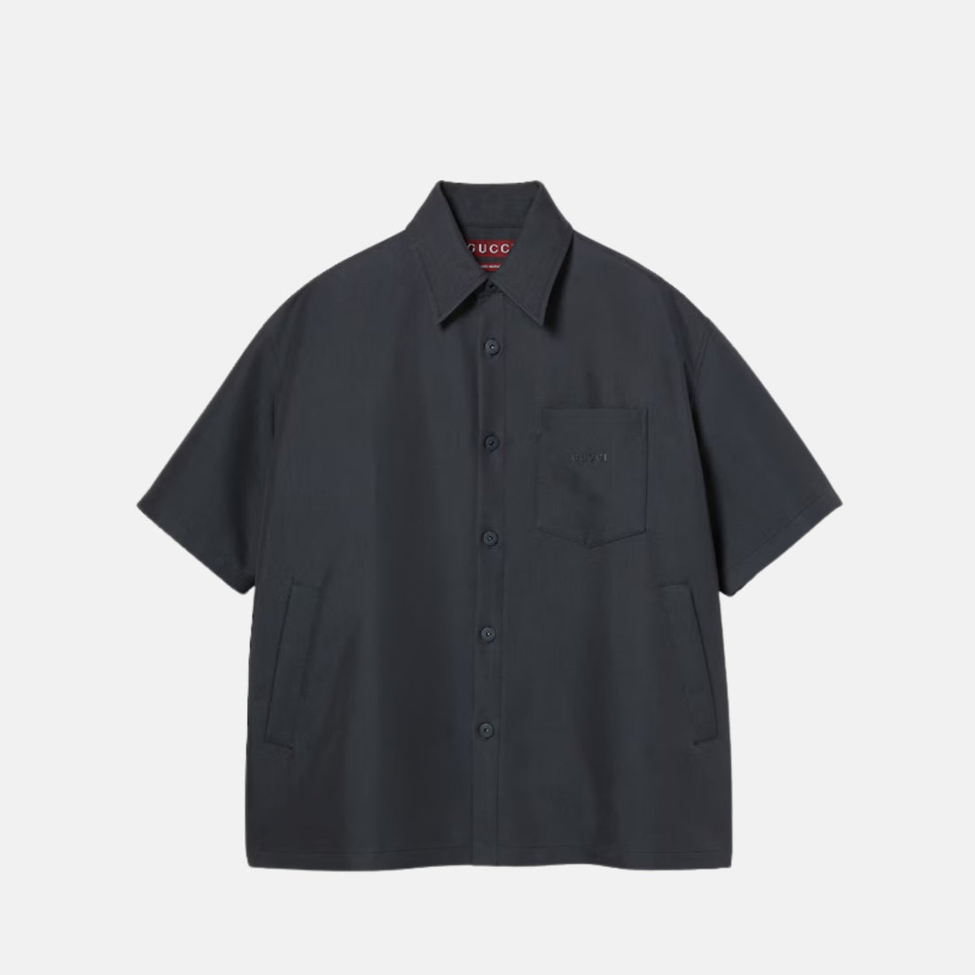 Gucci Oversize Cotton Gabardine Shirt, Front