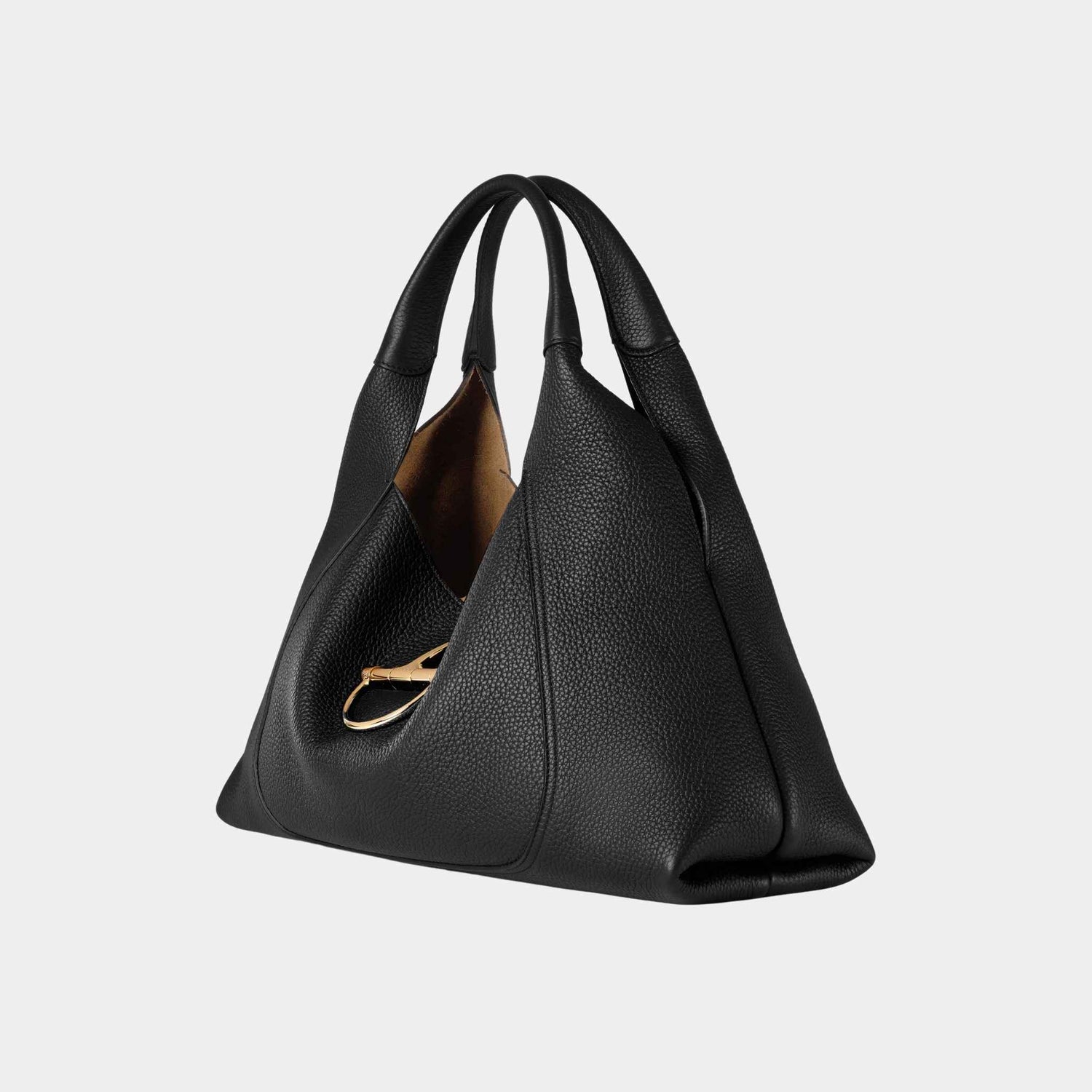 Gucci Softbit Maxi Shoulder Bag, Black, Side