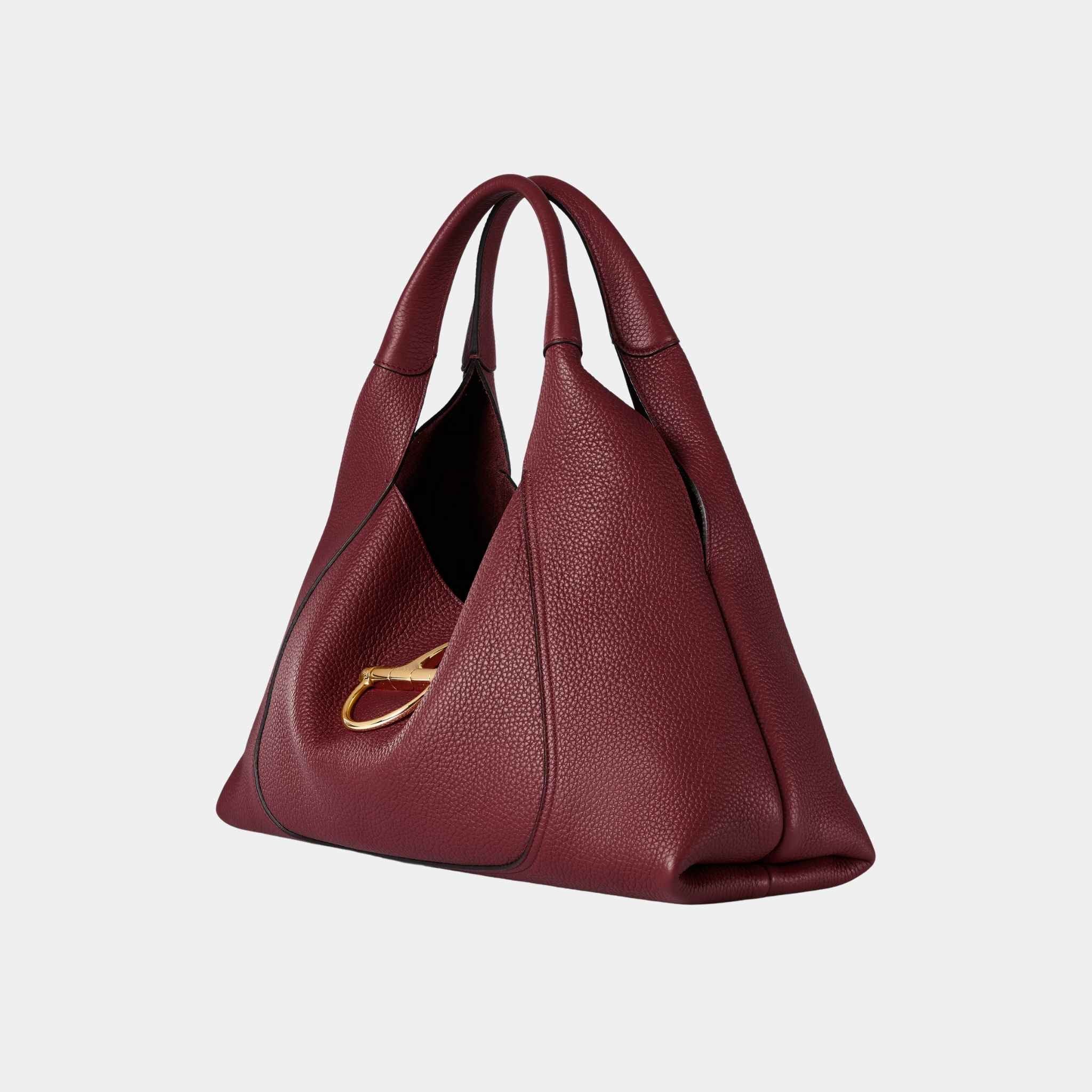 Gucci Softbit Maxi Shoulder Bag, Rosso Ancora Red, Side