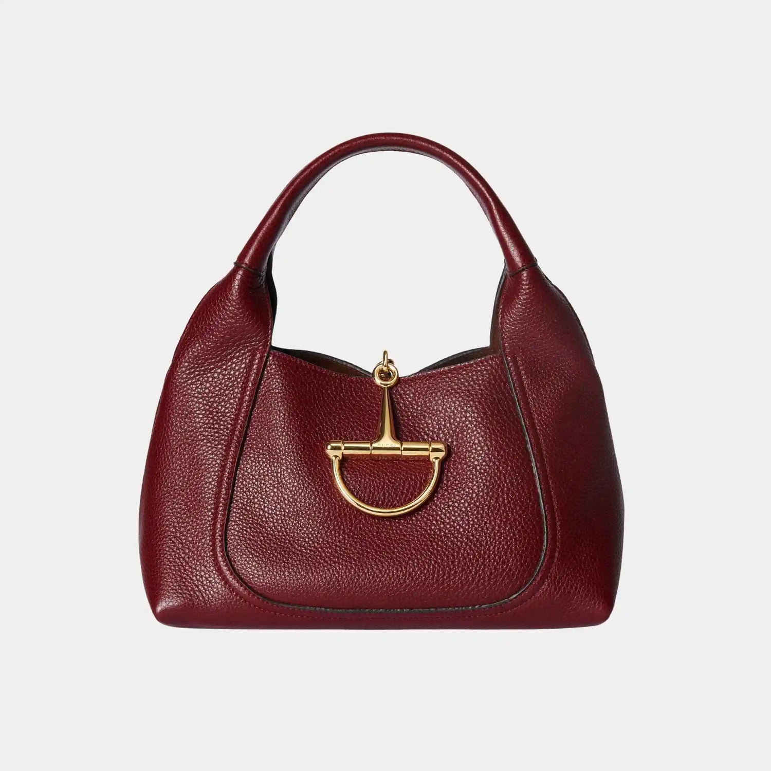 Gucci Softbit Medium Top Handle Bag, Rosso Ancora Red, Front