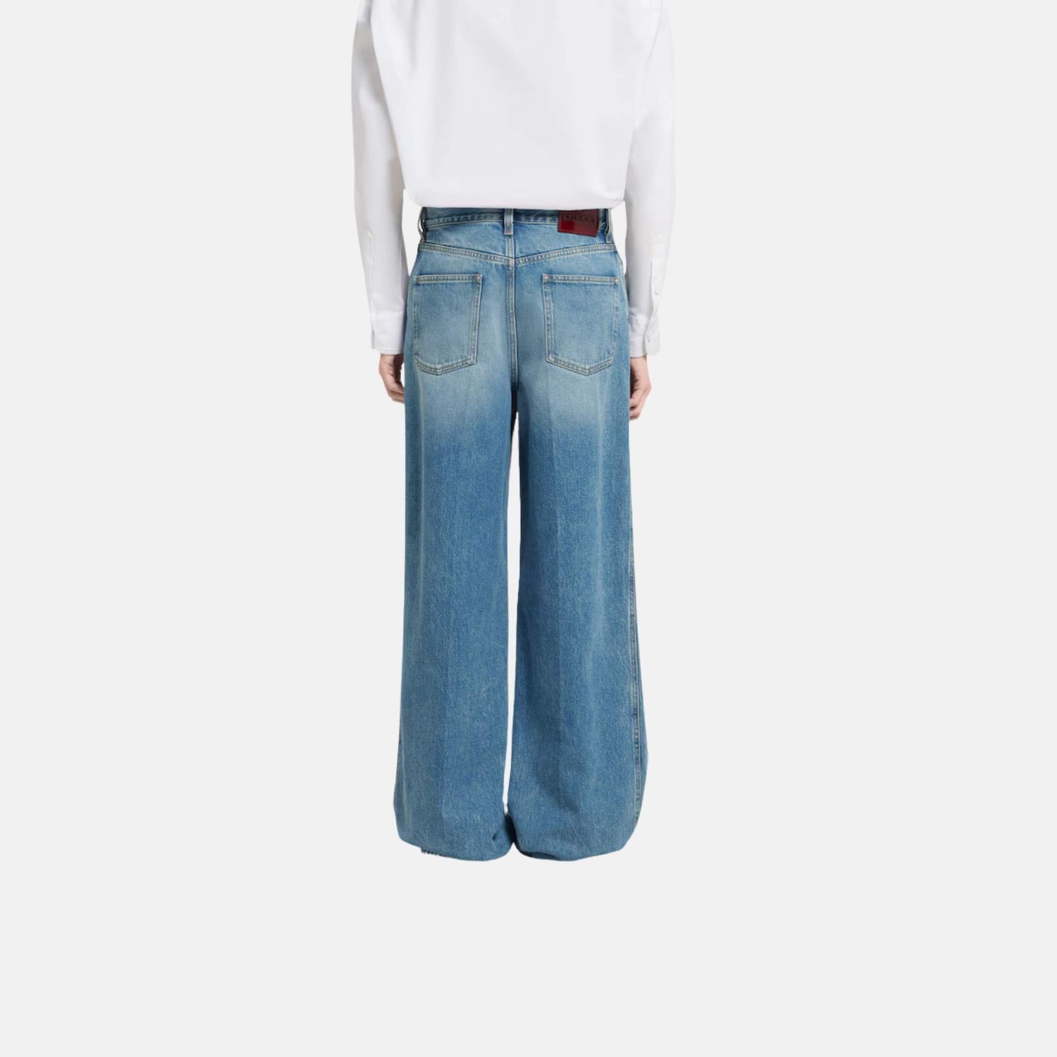 Gucci Wide Leg Denim Pants, Back