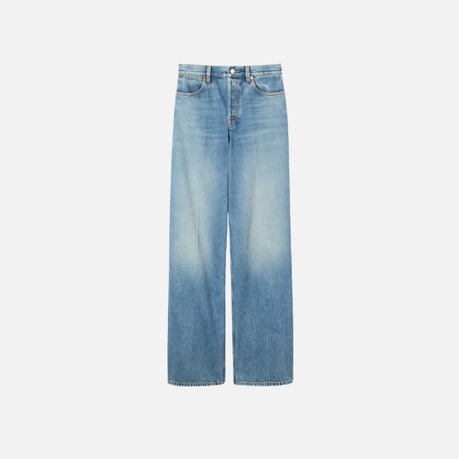Gucci Wide Leg Denim Pants, Front