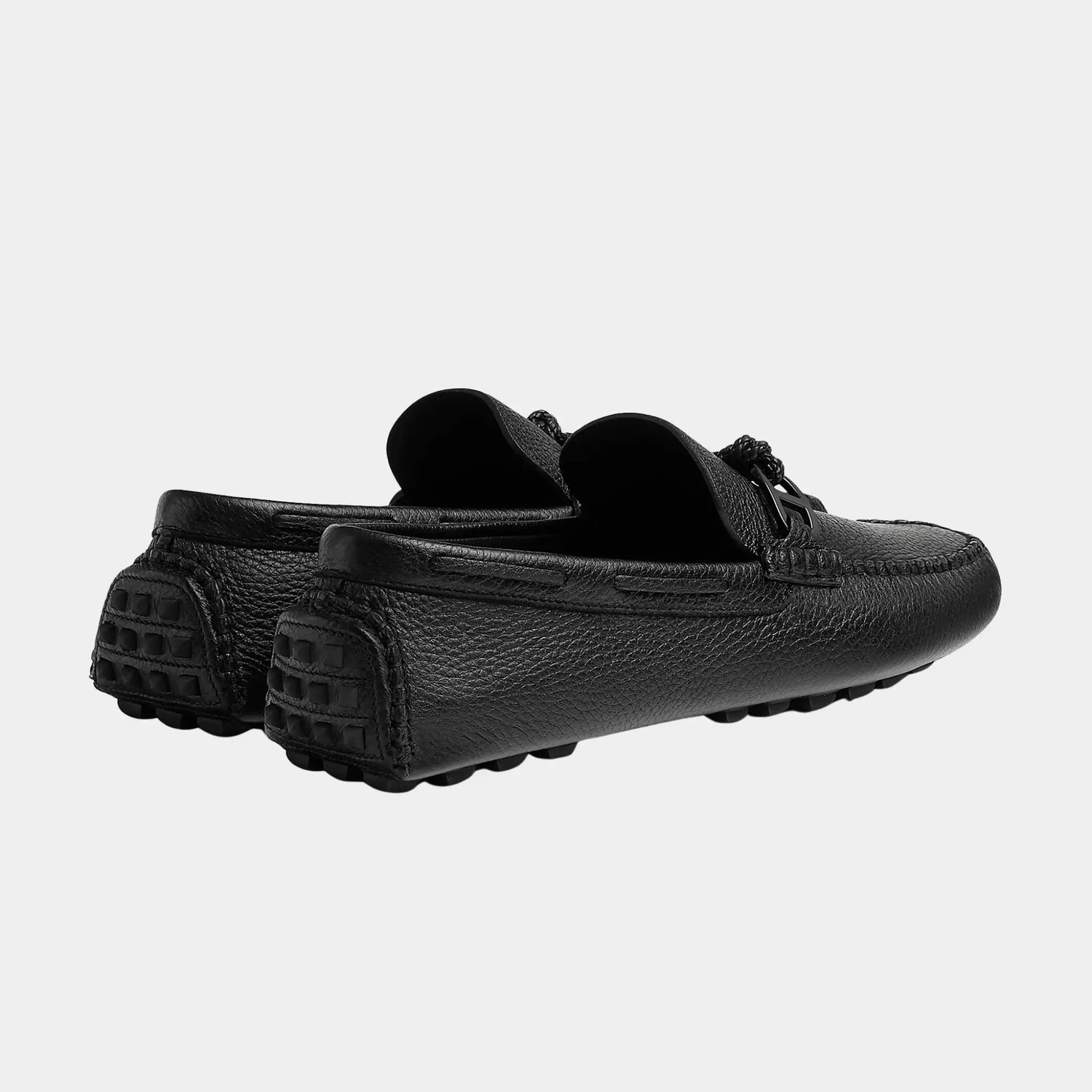 Hermes Alessandro Loafer in Deerskin, Noir, Back