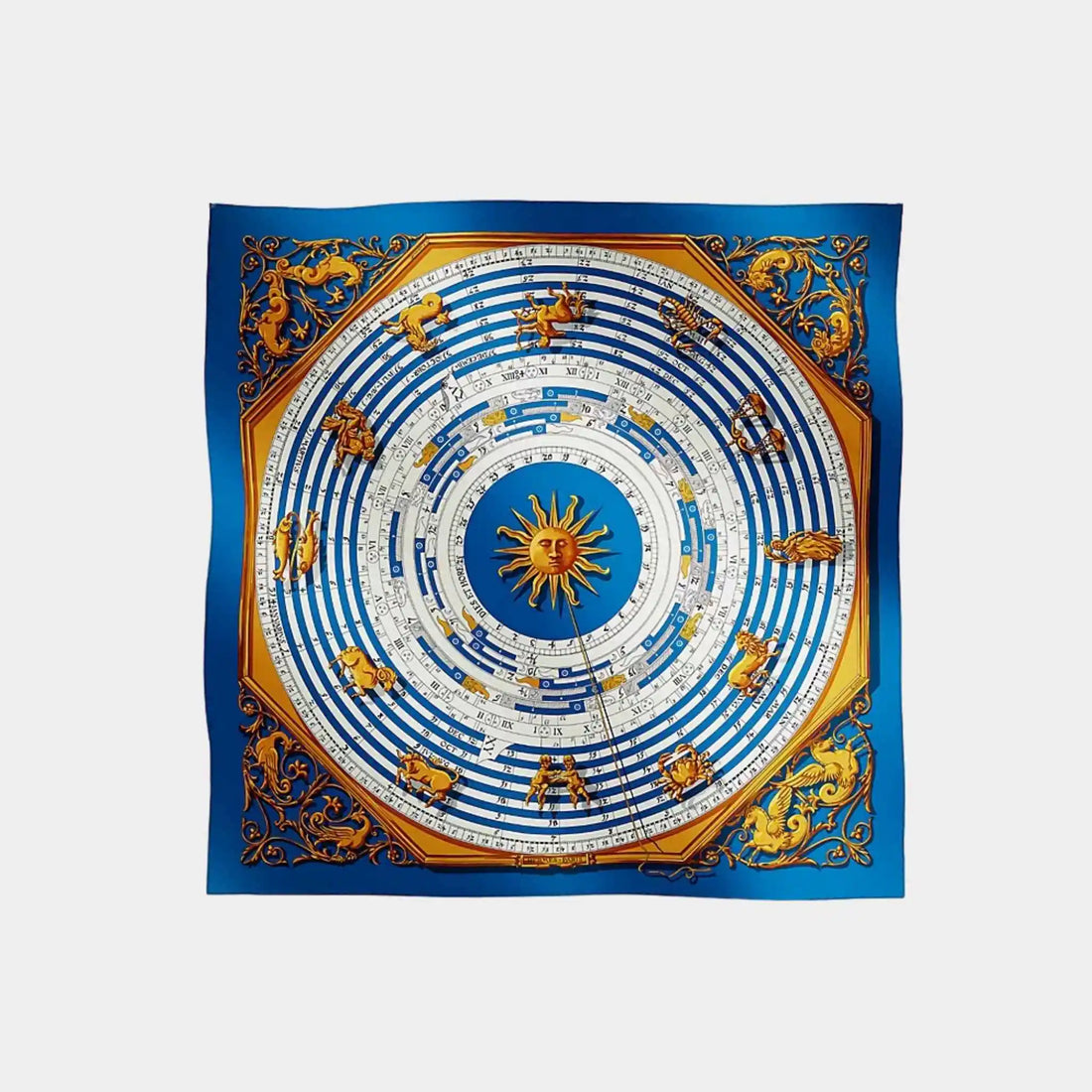 Hermes Astrologie Forever Scarf 90, Front